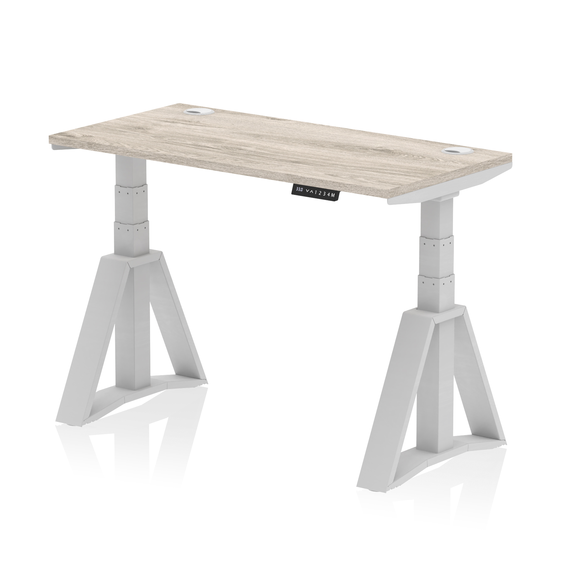 Grey Oak / Silver Frame