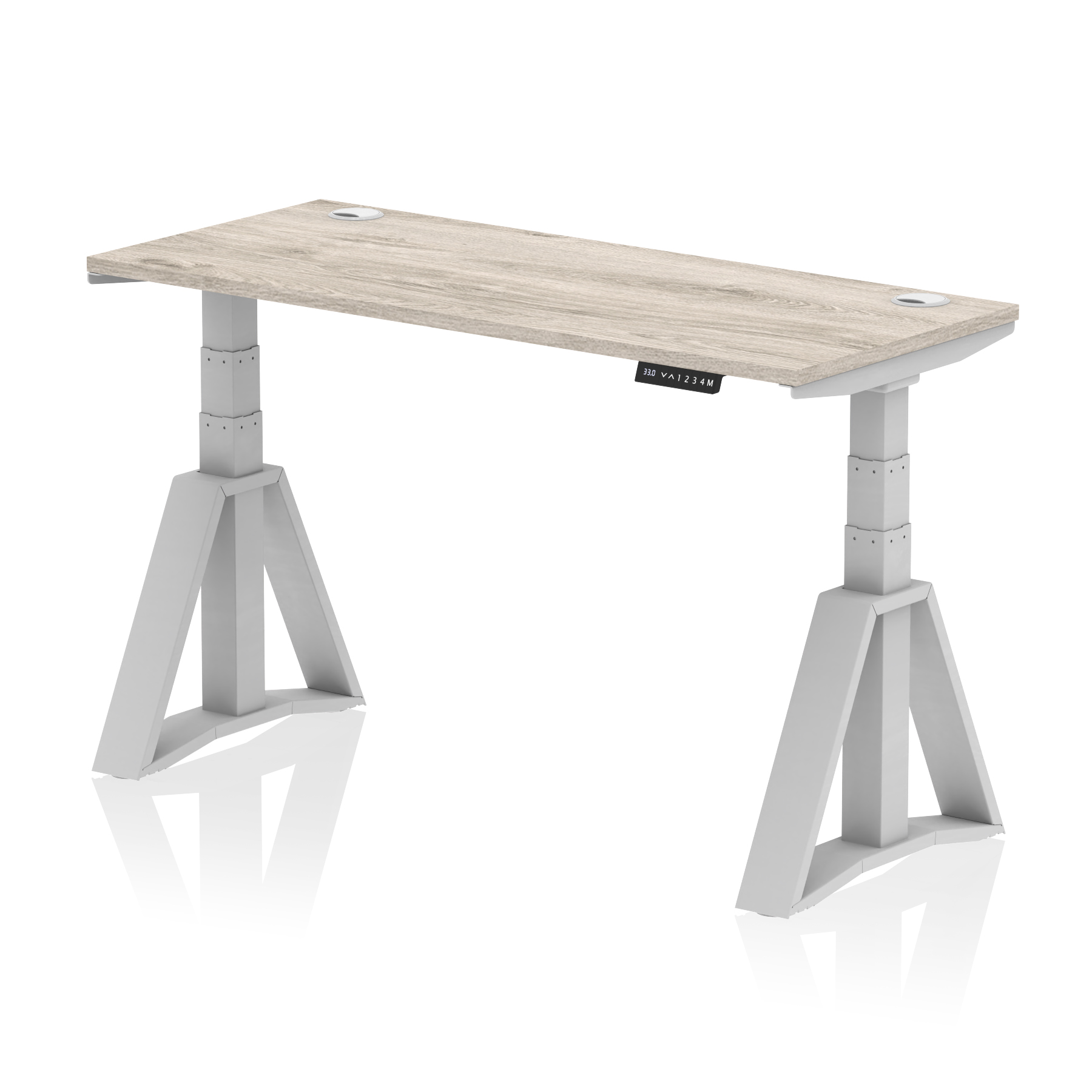 Grey Oak / Silver Frame