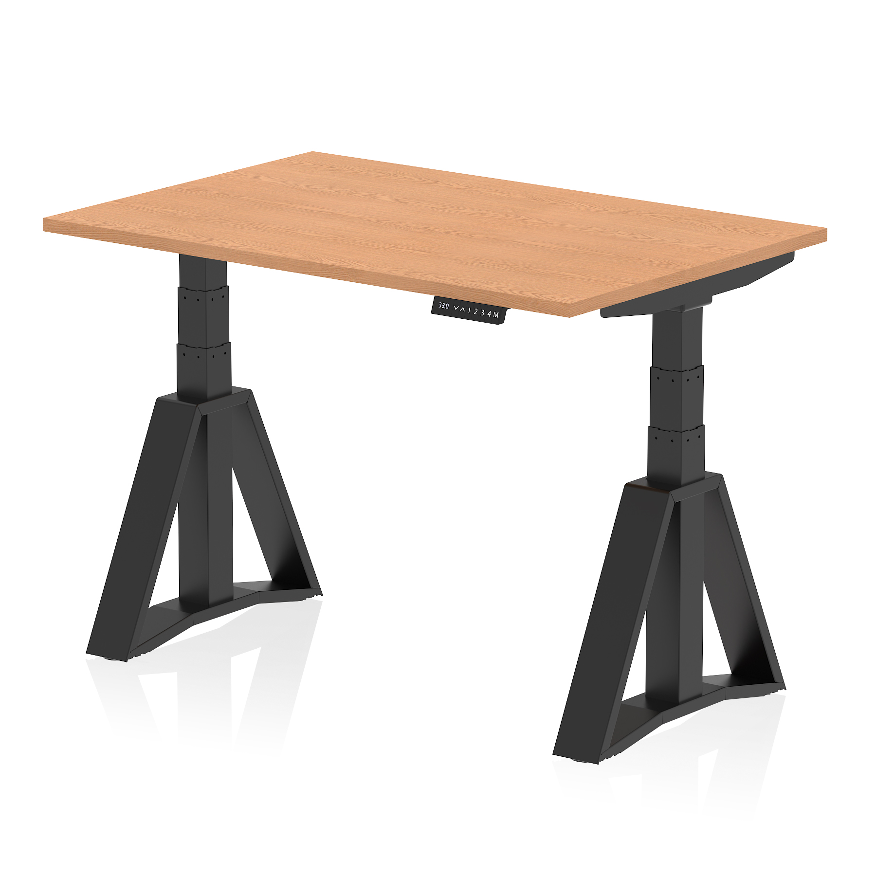 Oak / Black Frame