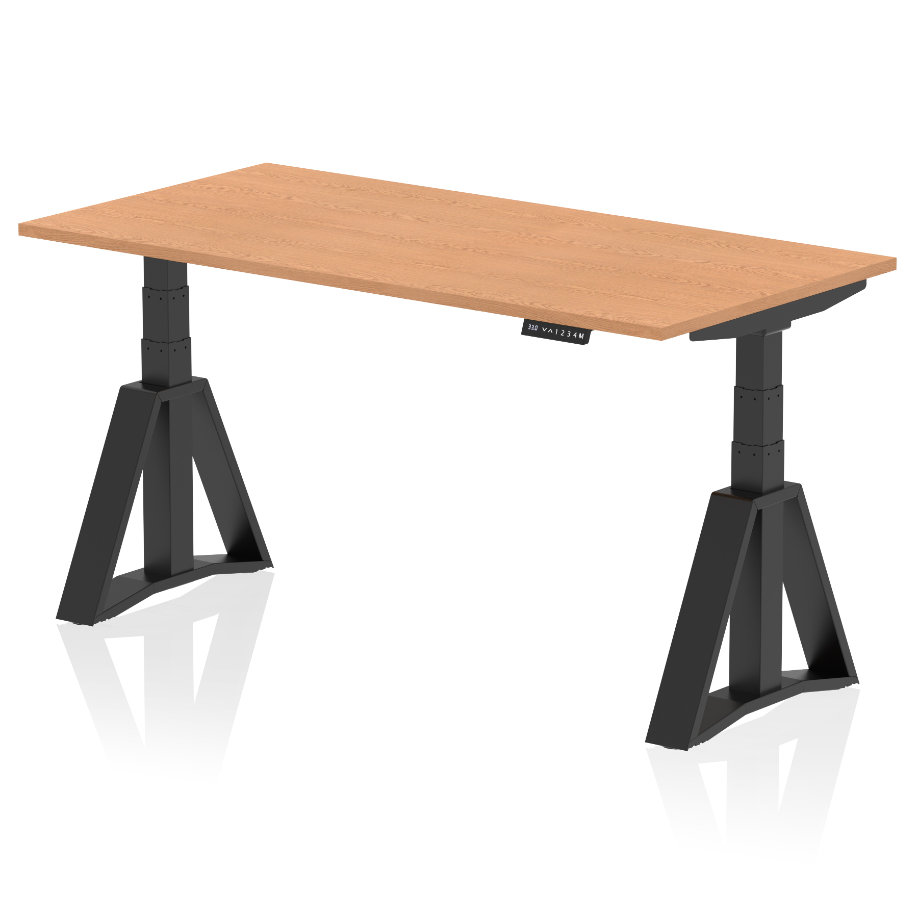 Oak / Black Frame