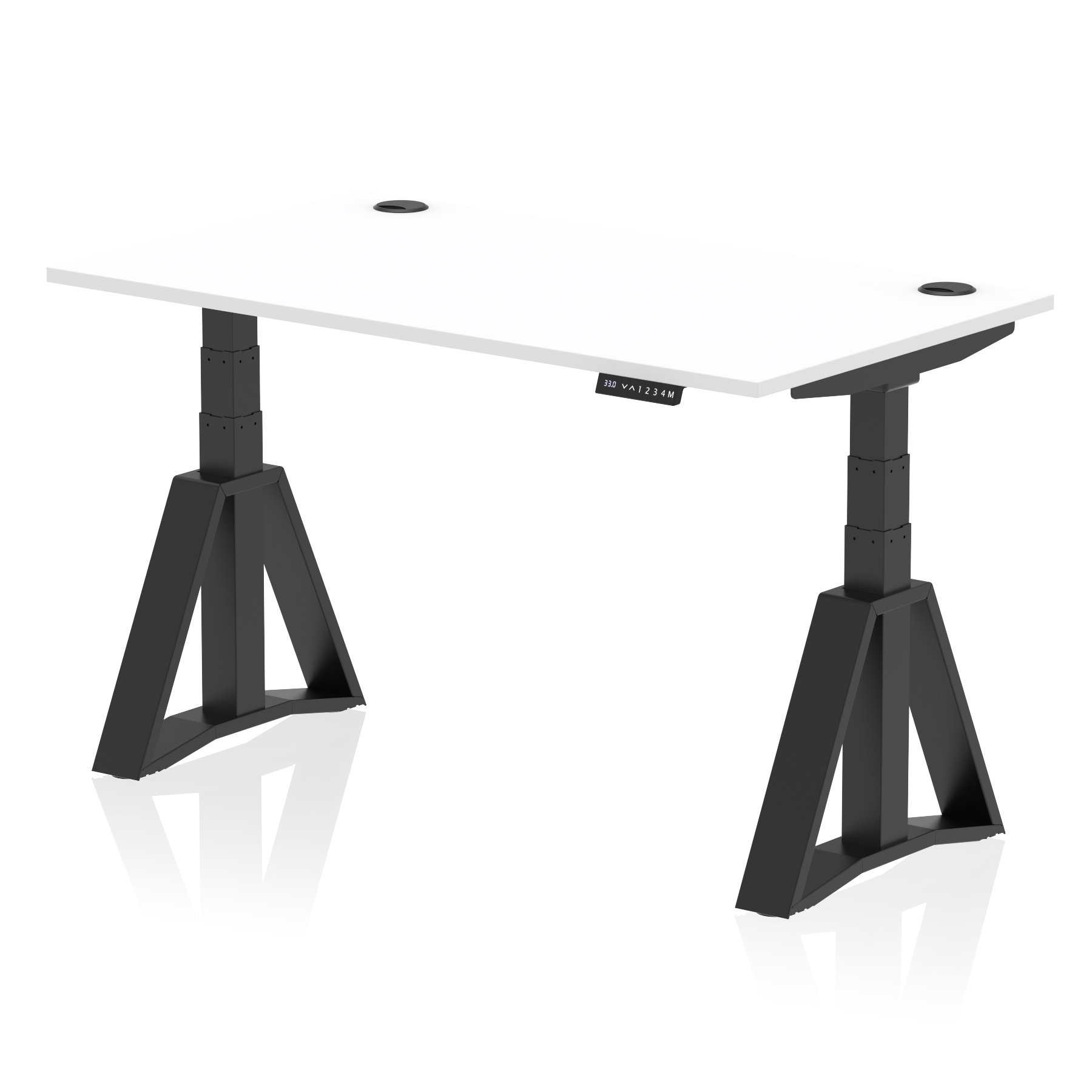 White / Black Frame