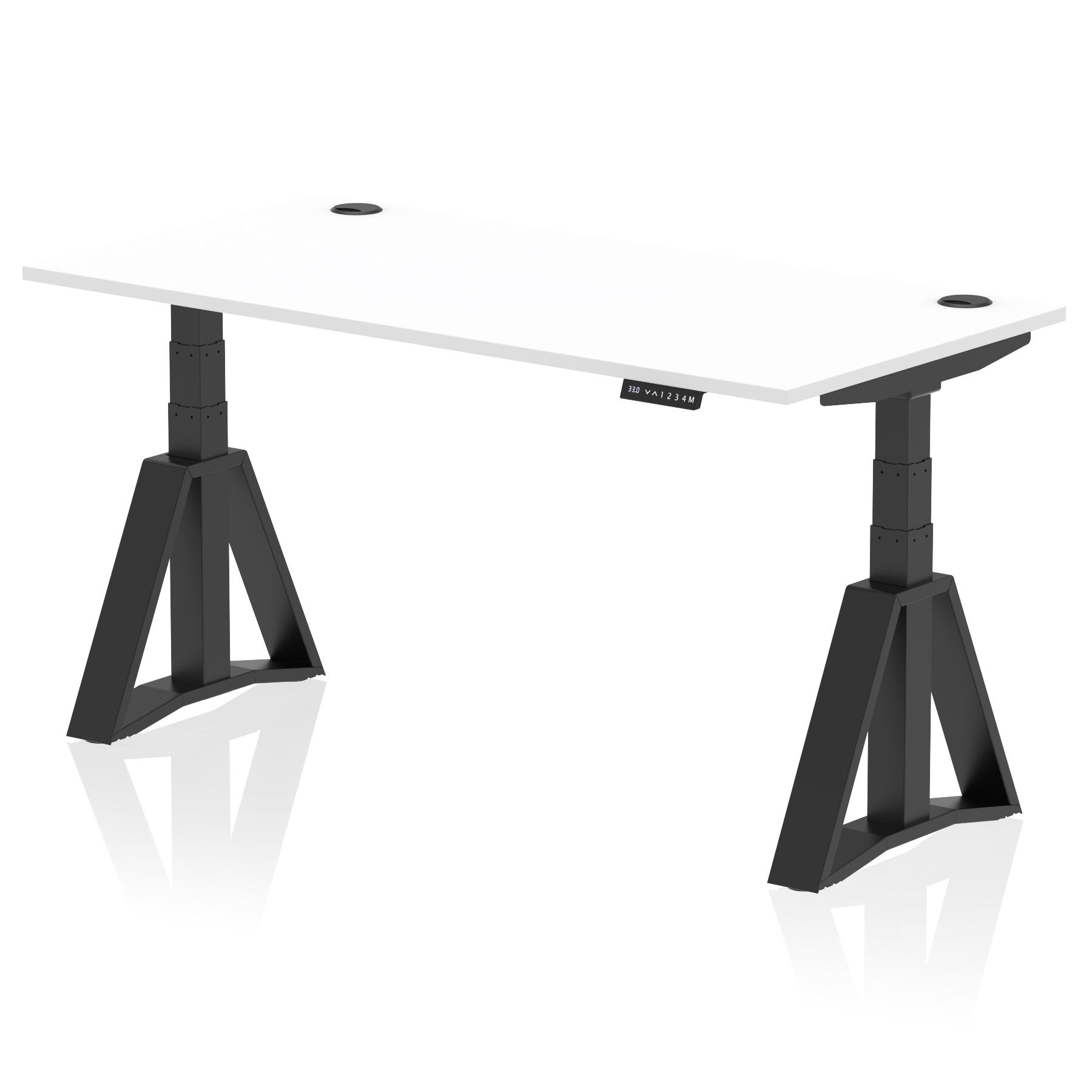 White / Black Frame