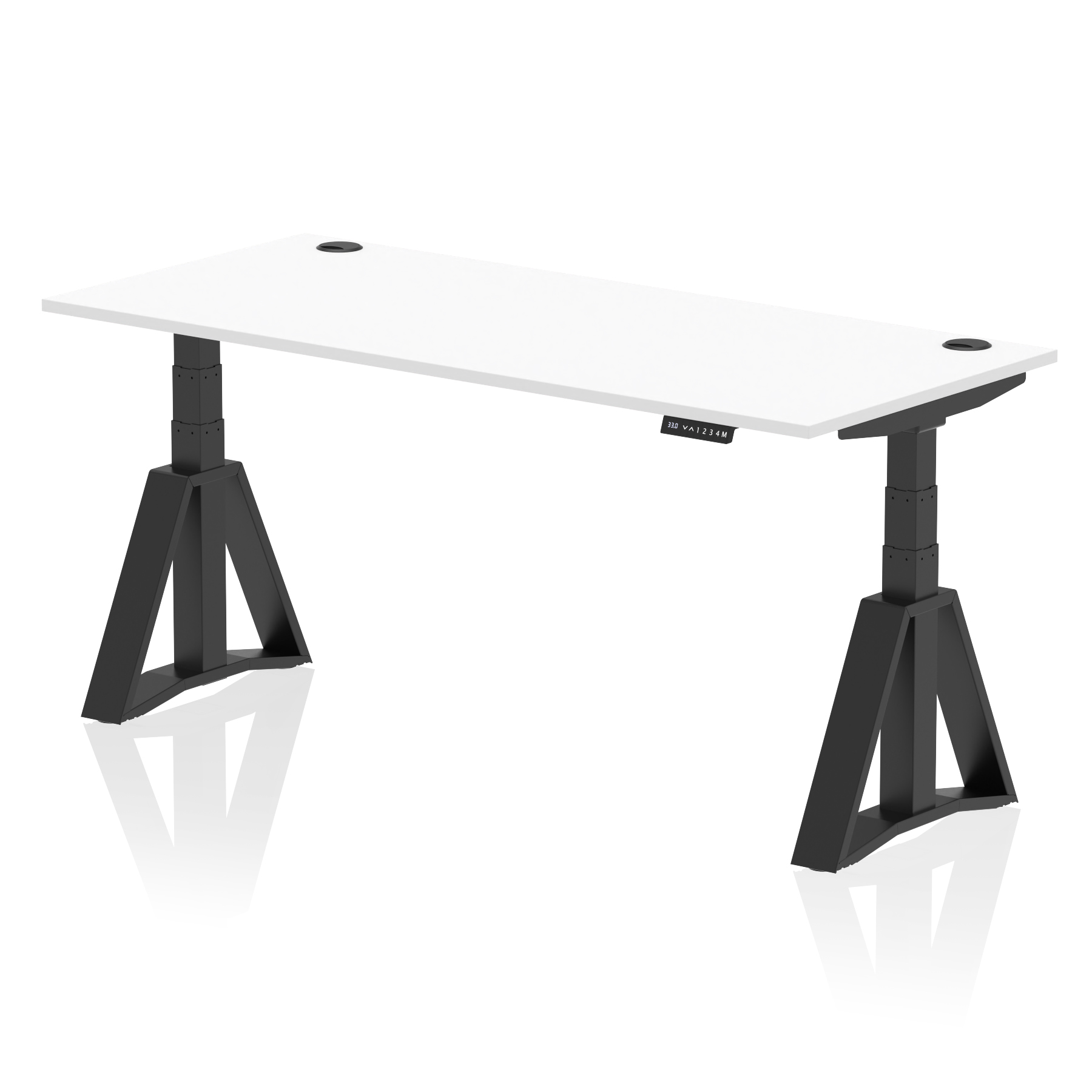 White / Black Frame