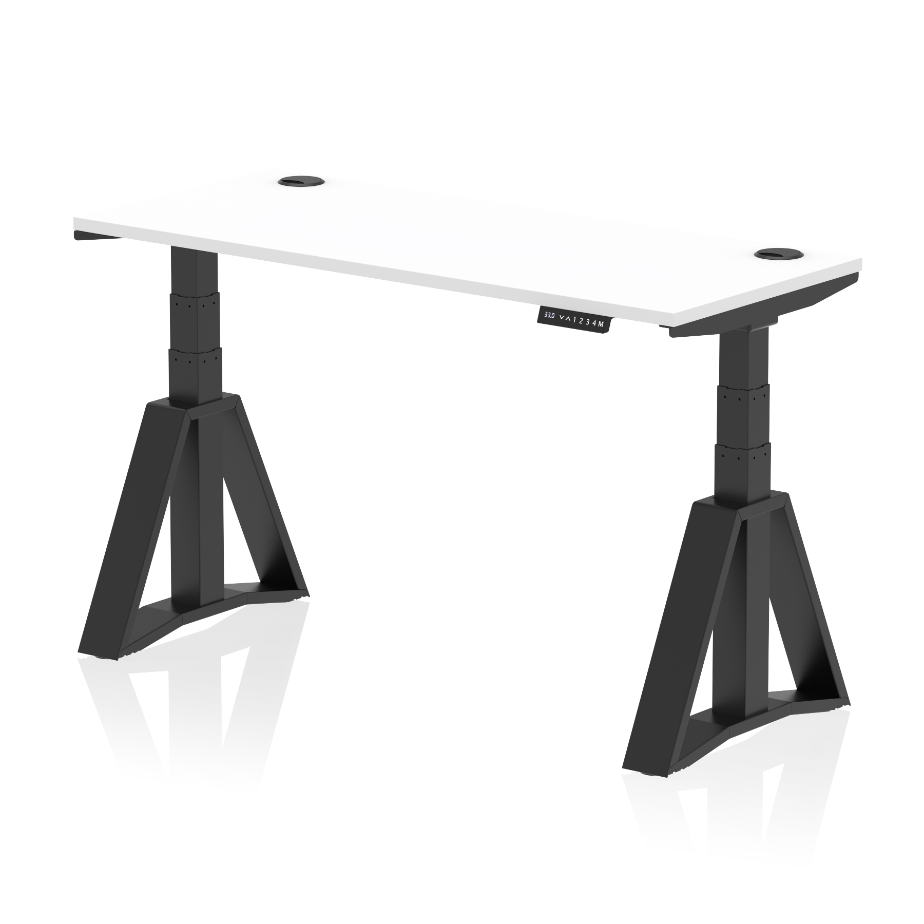 White / Black Frame
