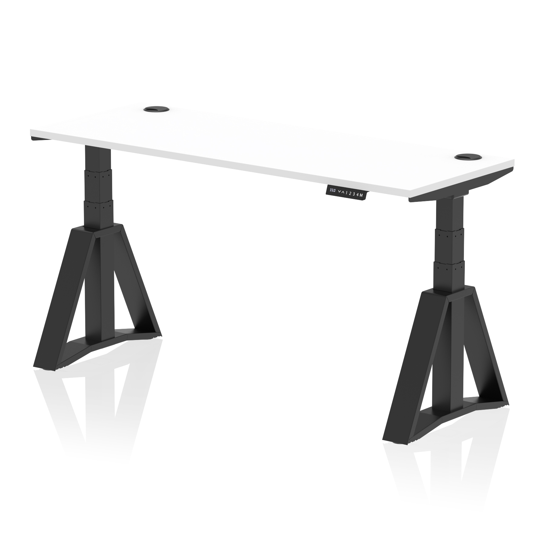 White / Black Frame