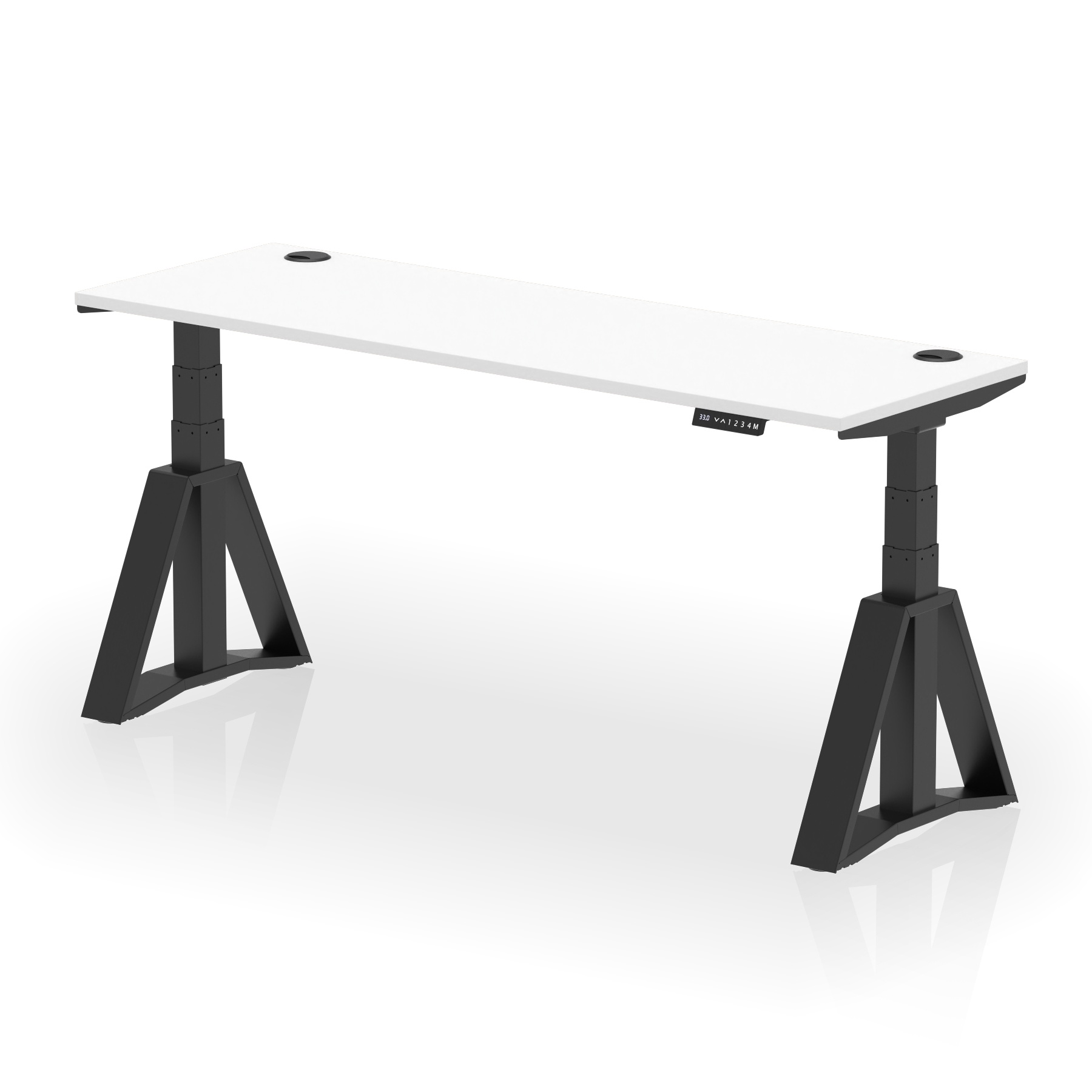 White / Black Frame