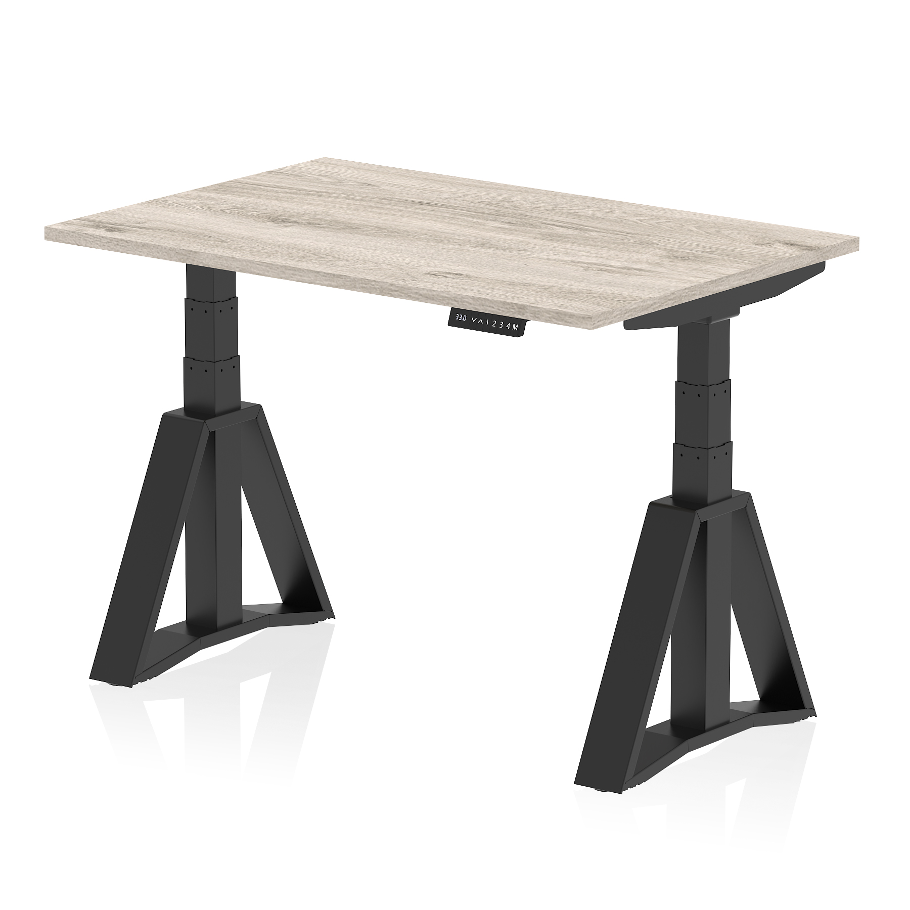 Grey Oak / Black Frame