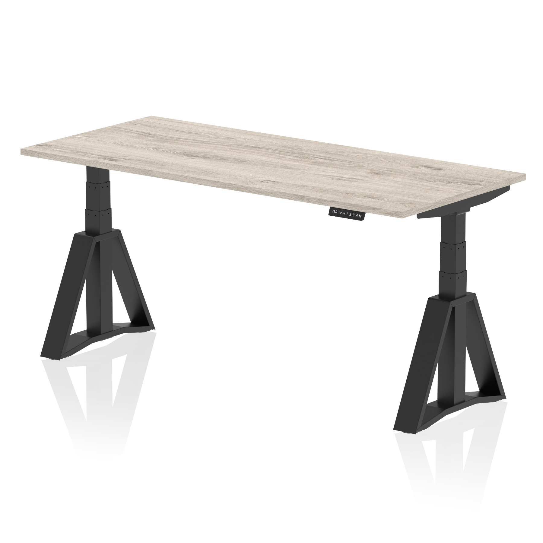Grey Oak / Black Frame