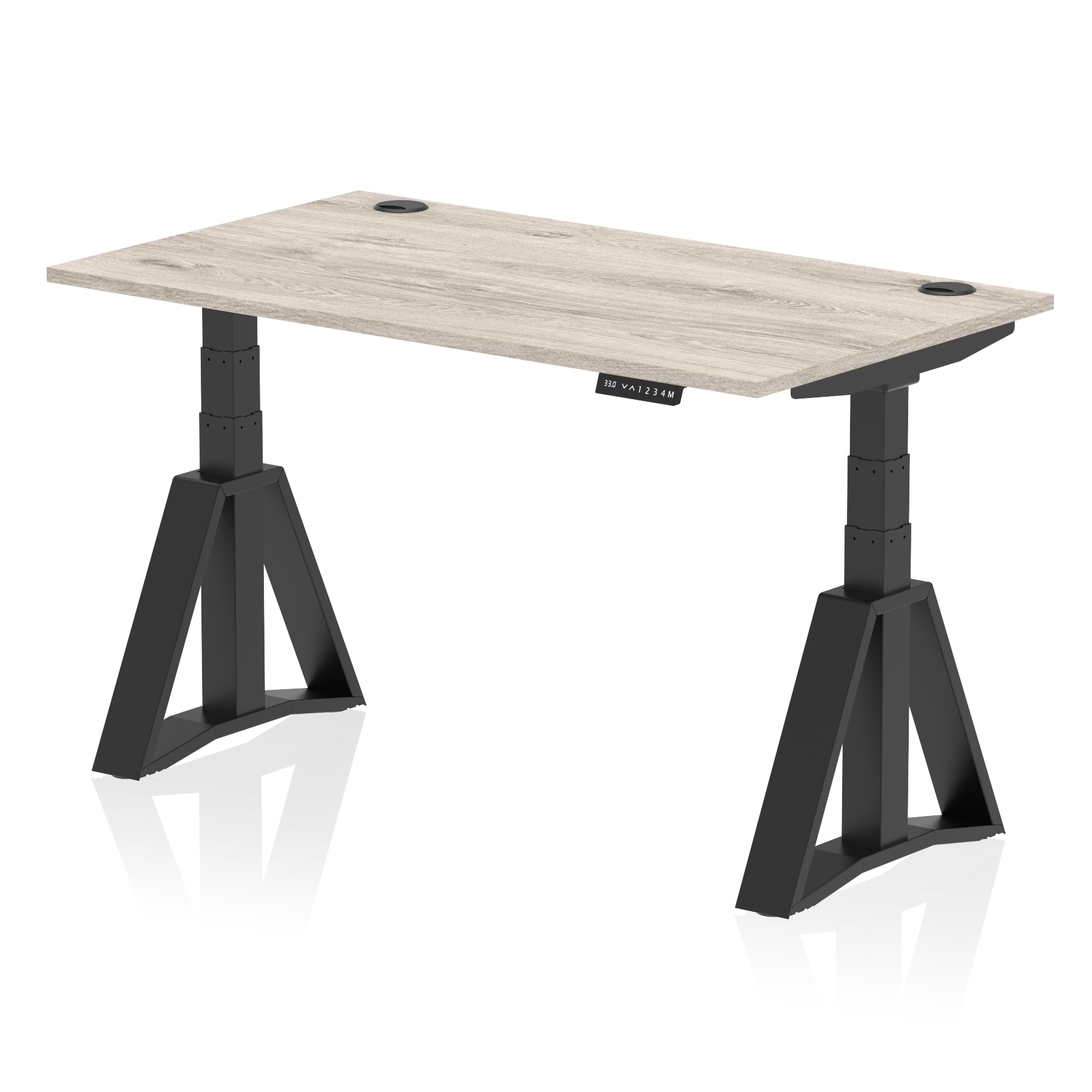 Grey Oak / Black Frame