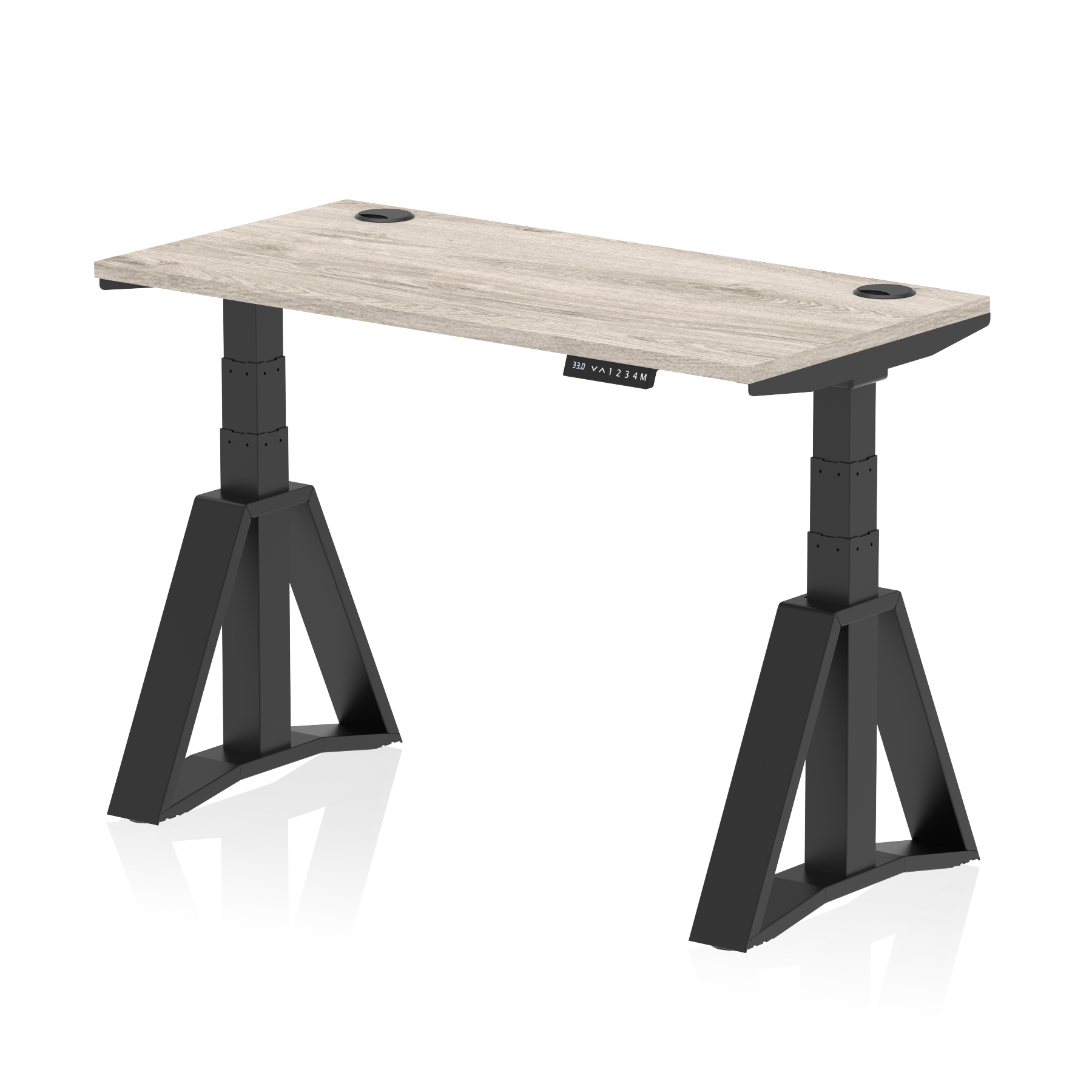 Grey Oak / Black Frame