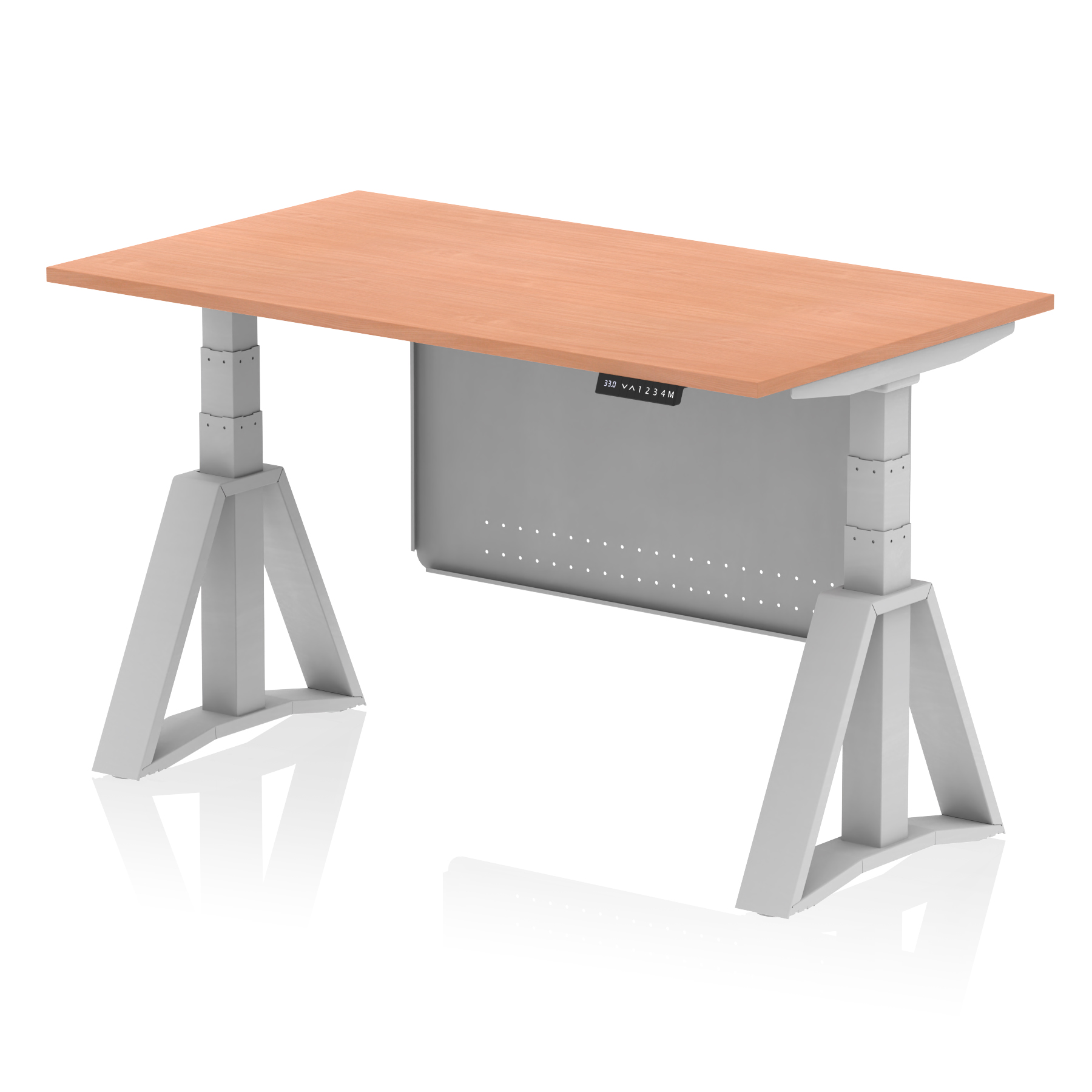 Beech / Silver Frame