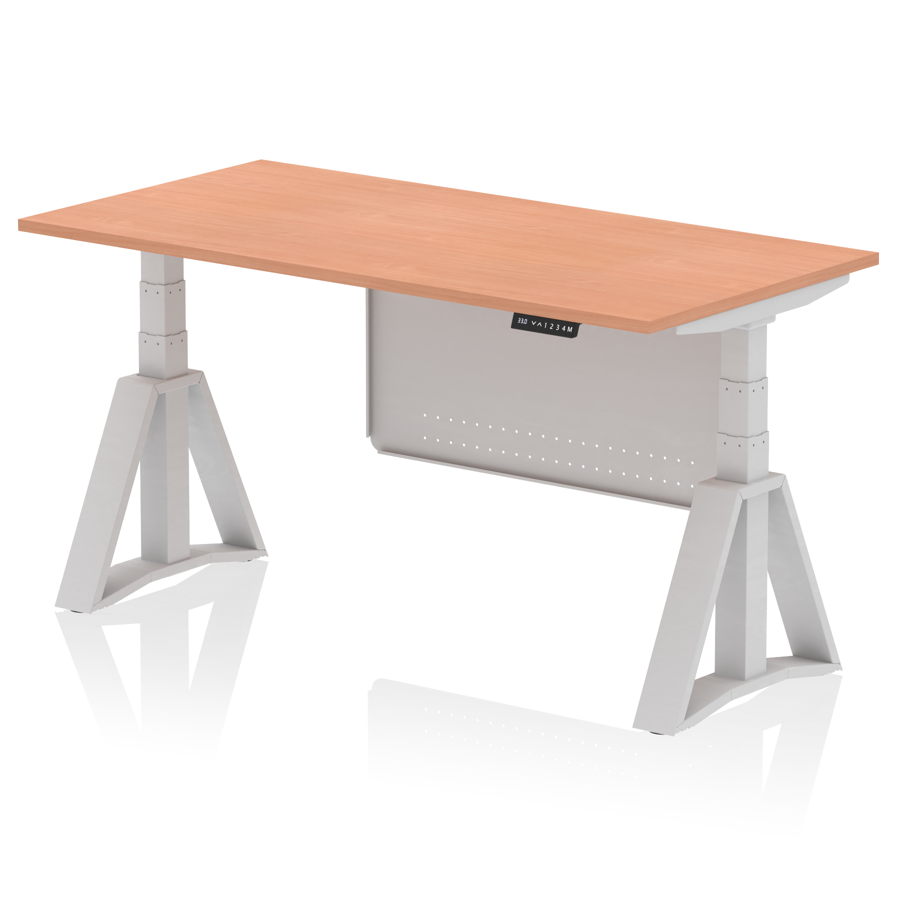 Beech / Silver Frame