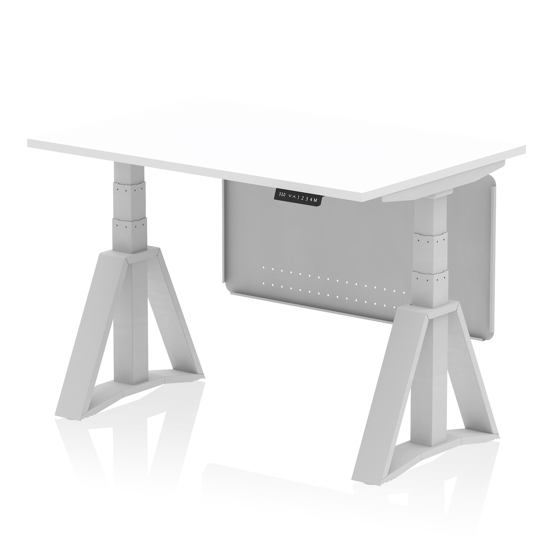 White / Silver Frame