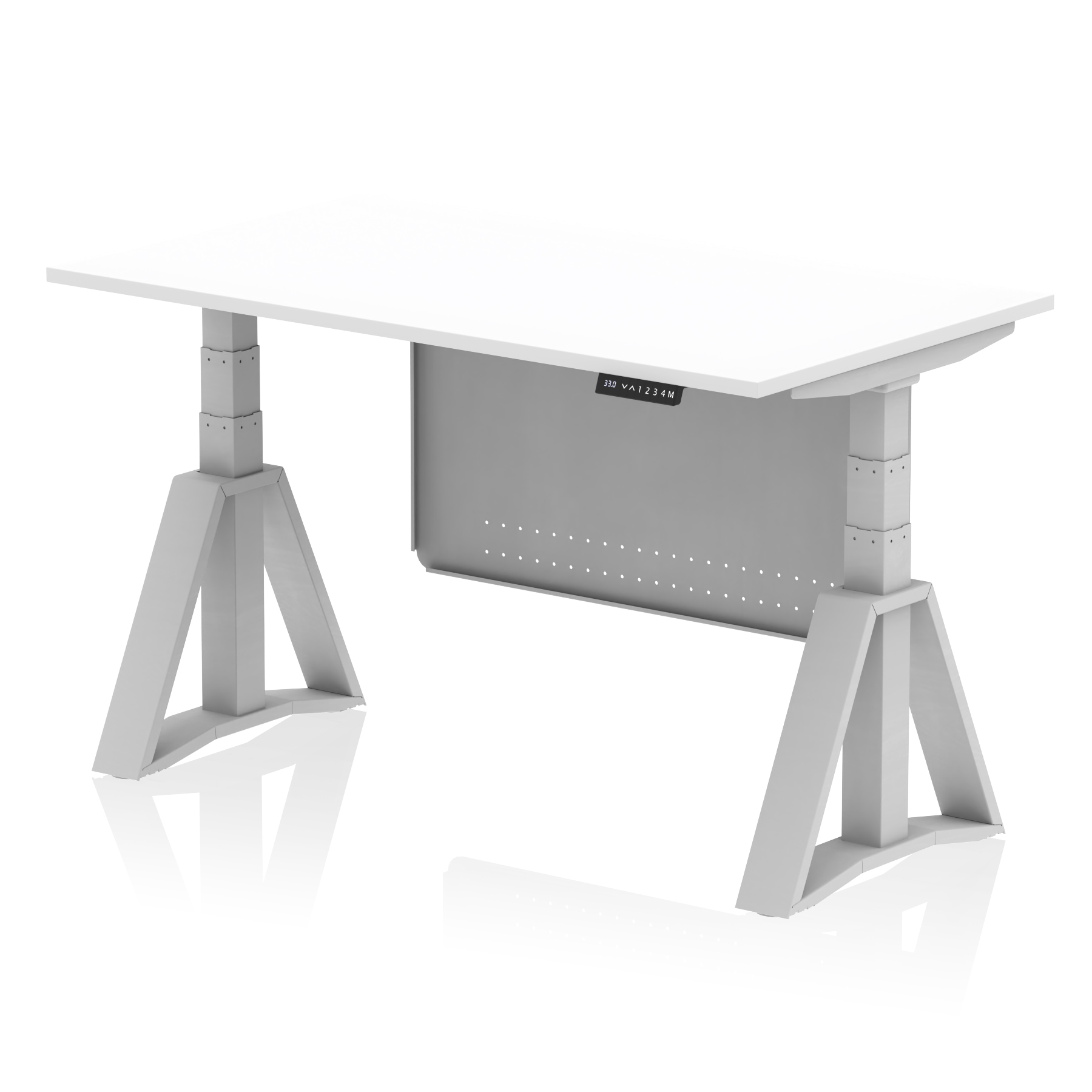 White / Silver Frame