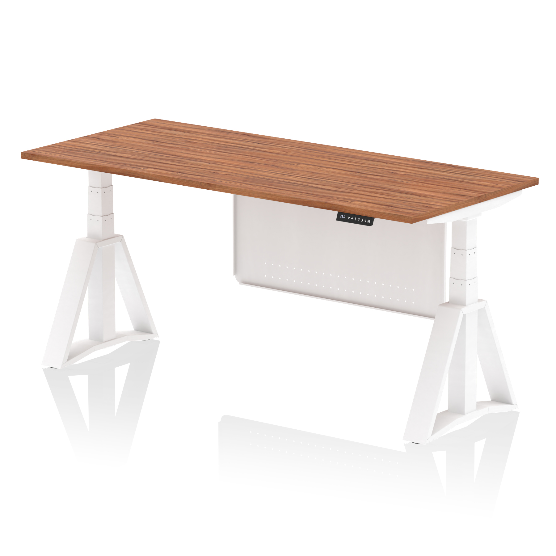 Walnut / White Frame