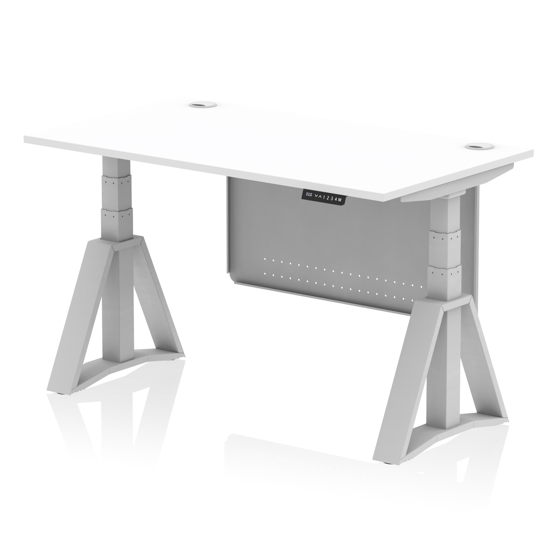 White / Silver Frame