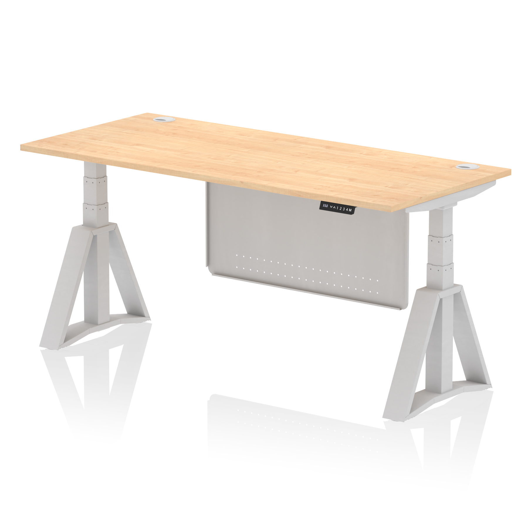 Maple / Silver Frame