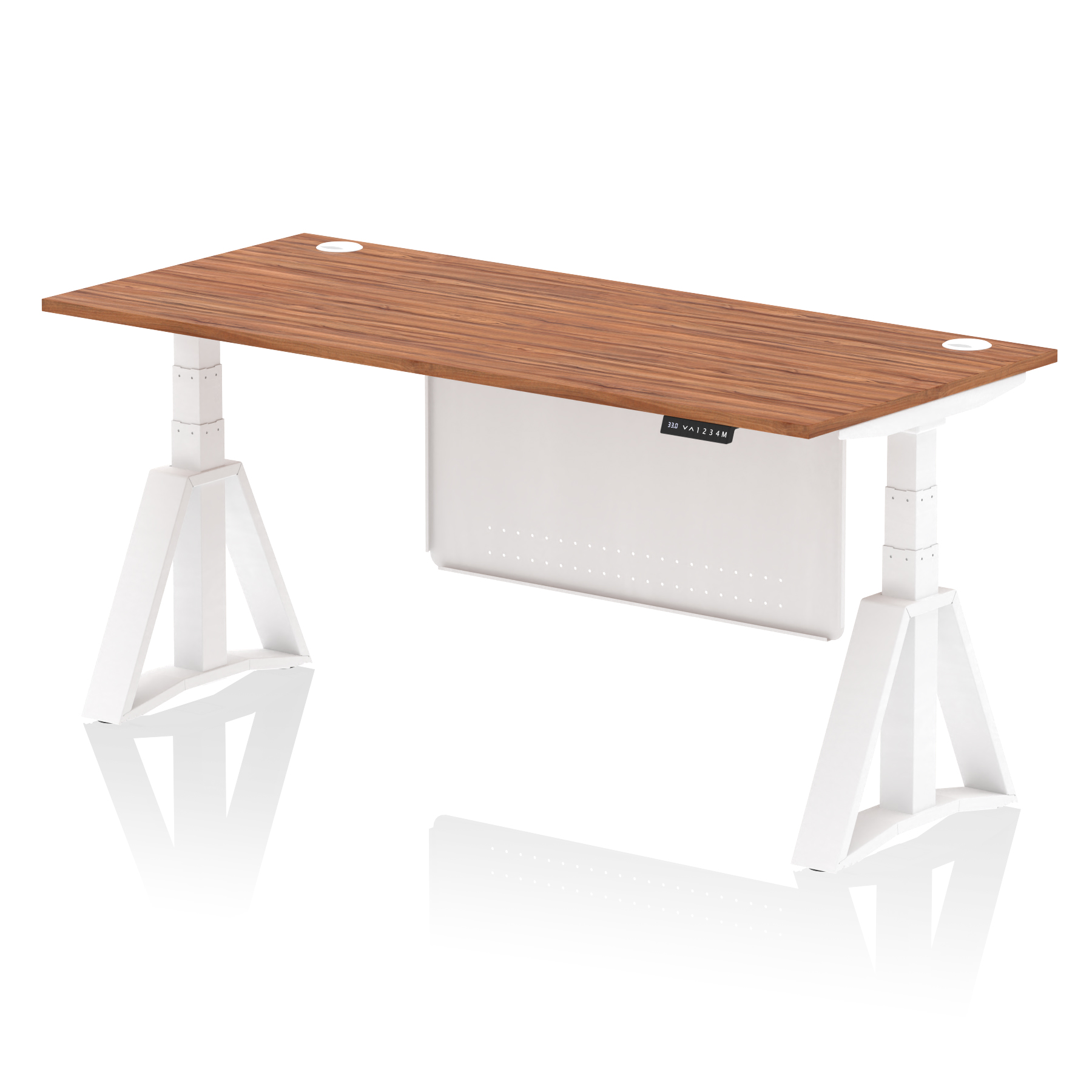 Walnut / White Frame