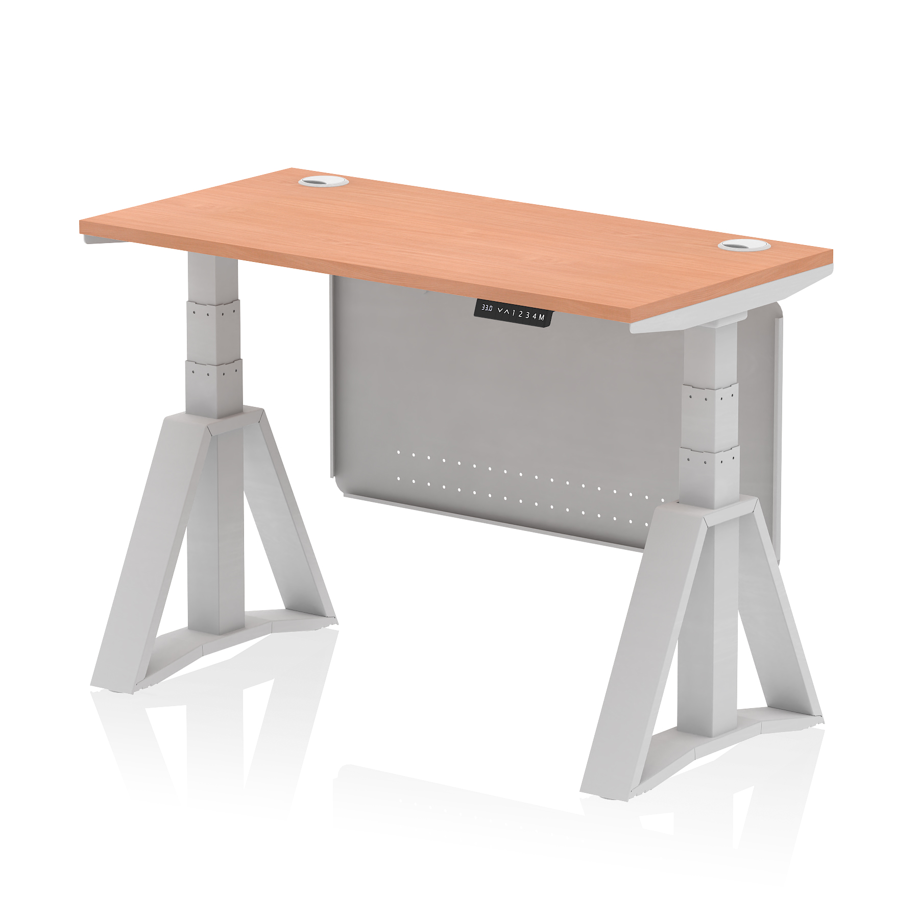 Beech / Silver Frame