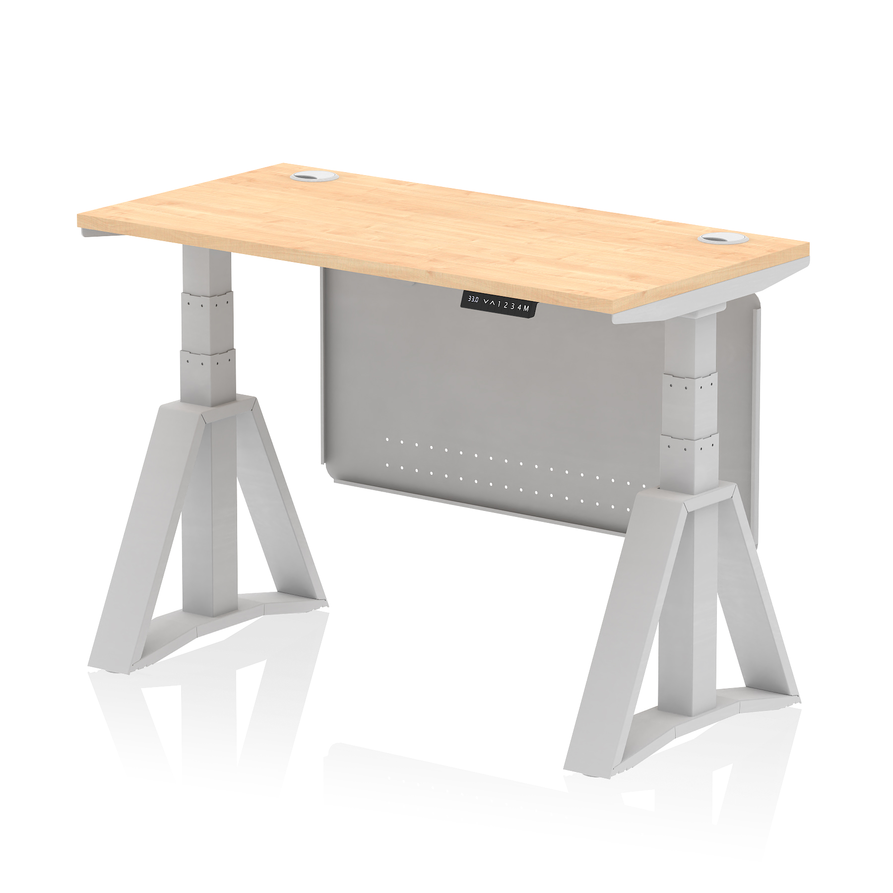 Maple / Silver Frame