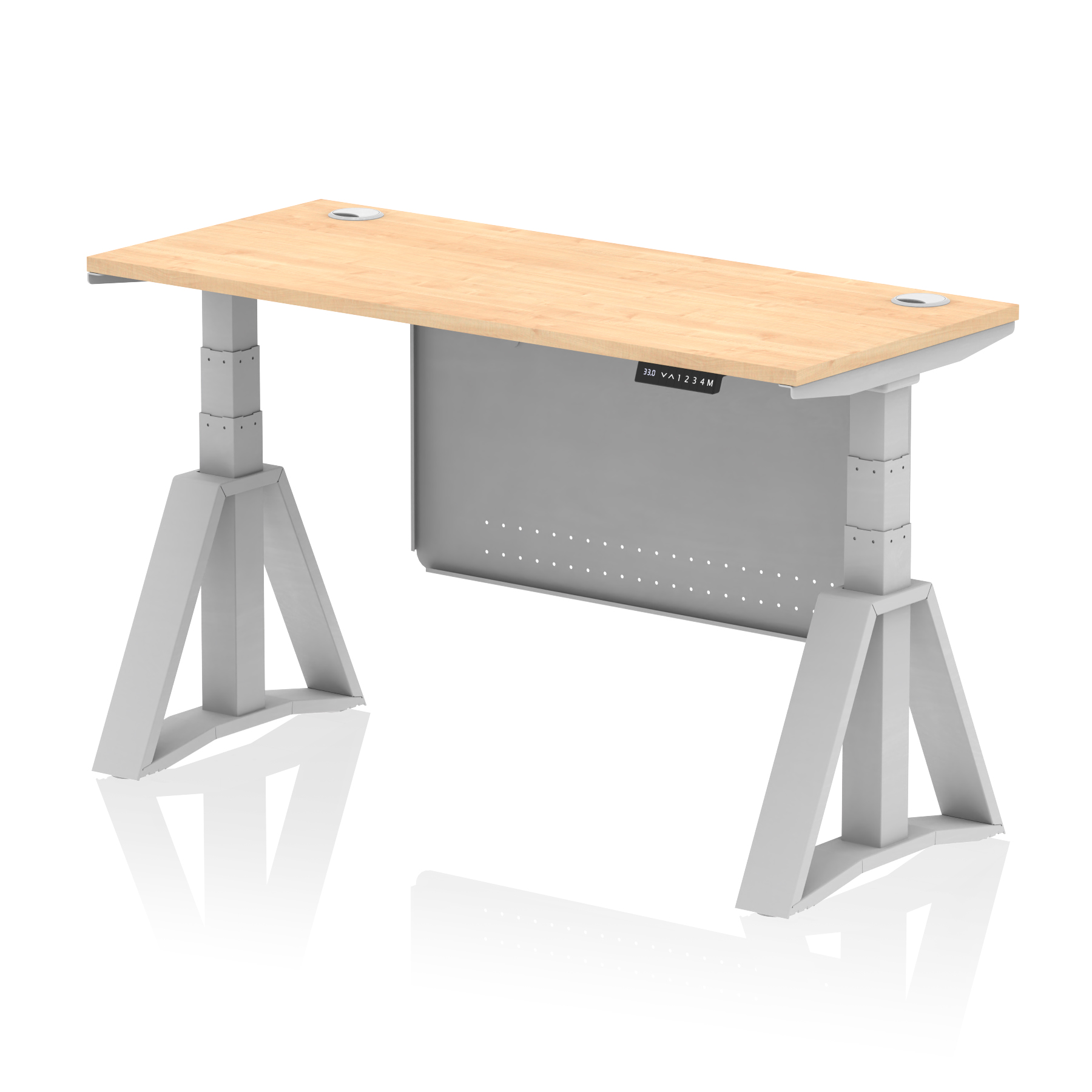 Maple / Silver Frame