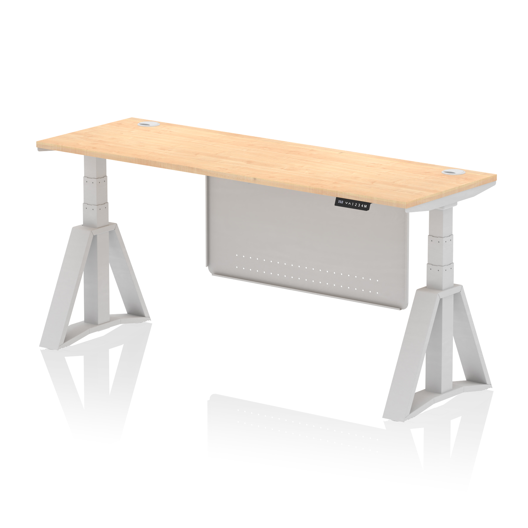 Maple / Silver Frame