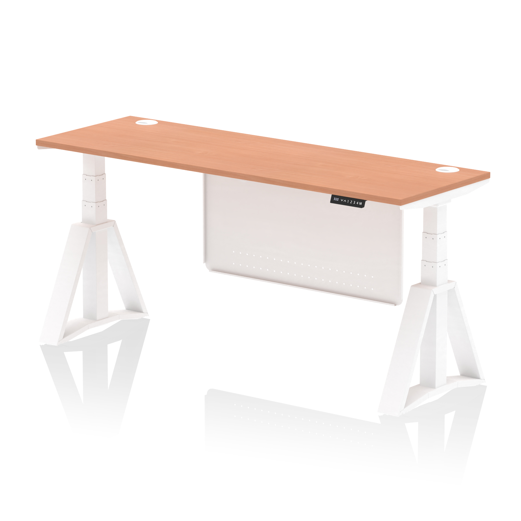 Beech / White Frame