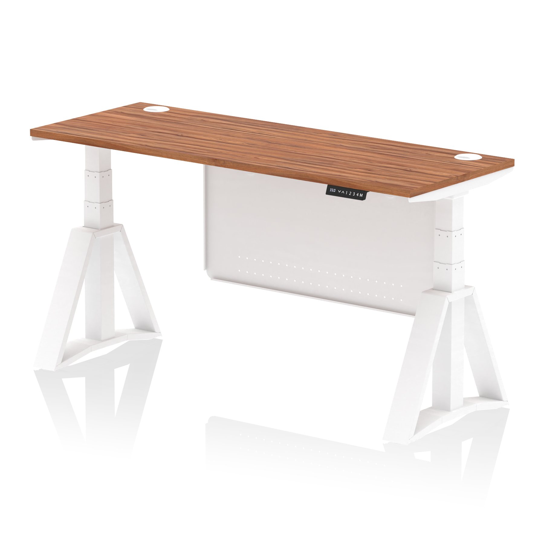 Walnut / White Frame