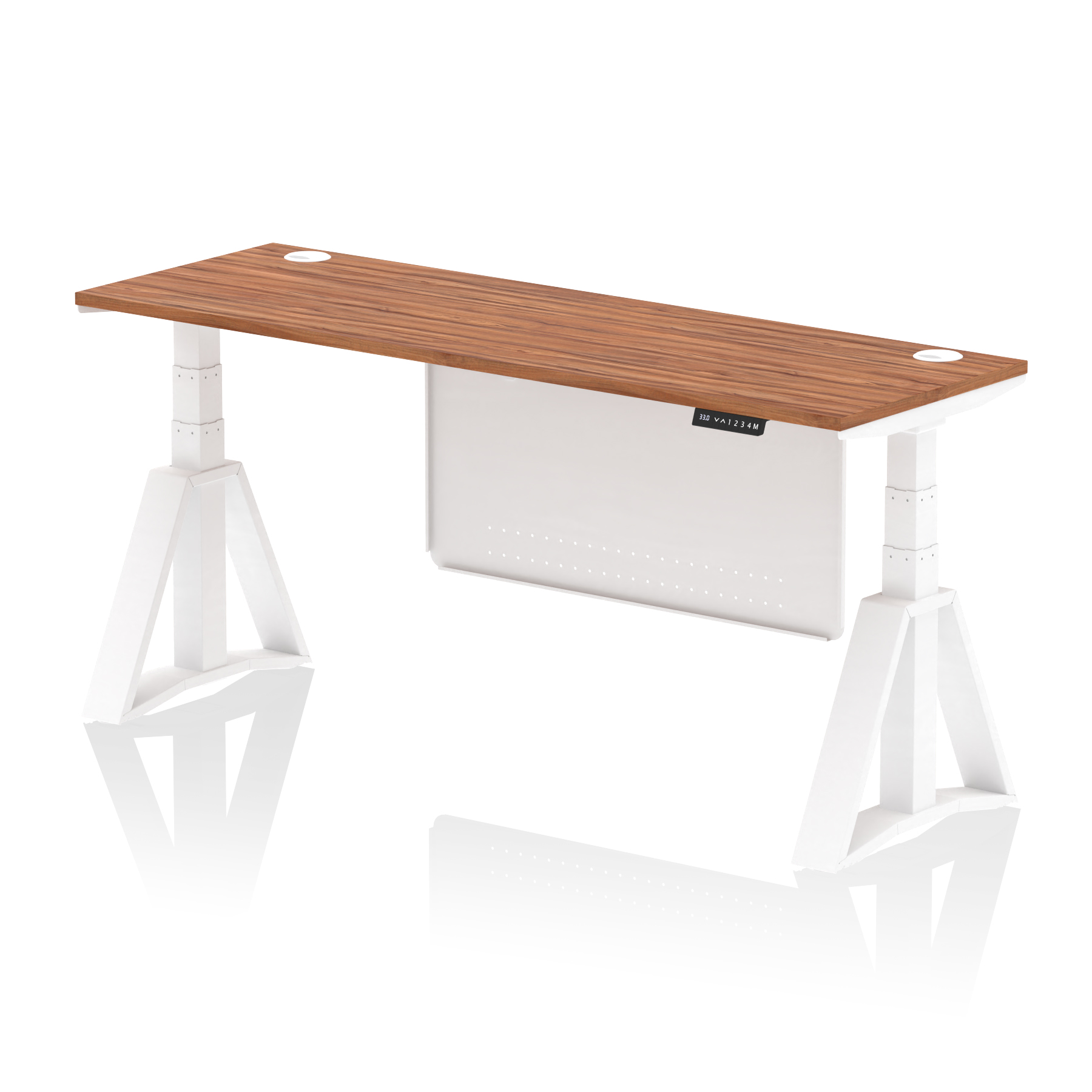 Walnut / White Frame
