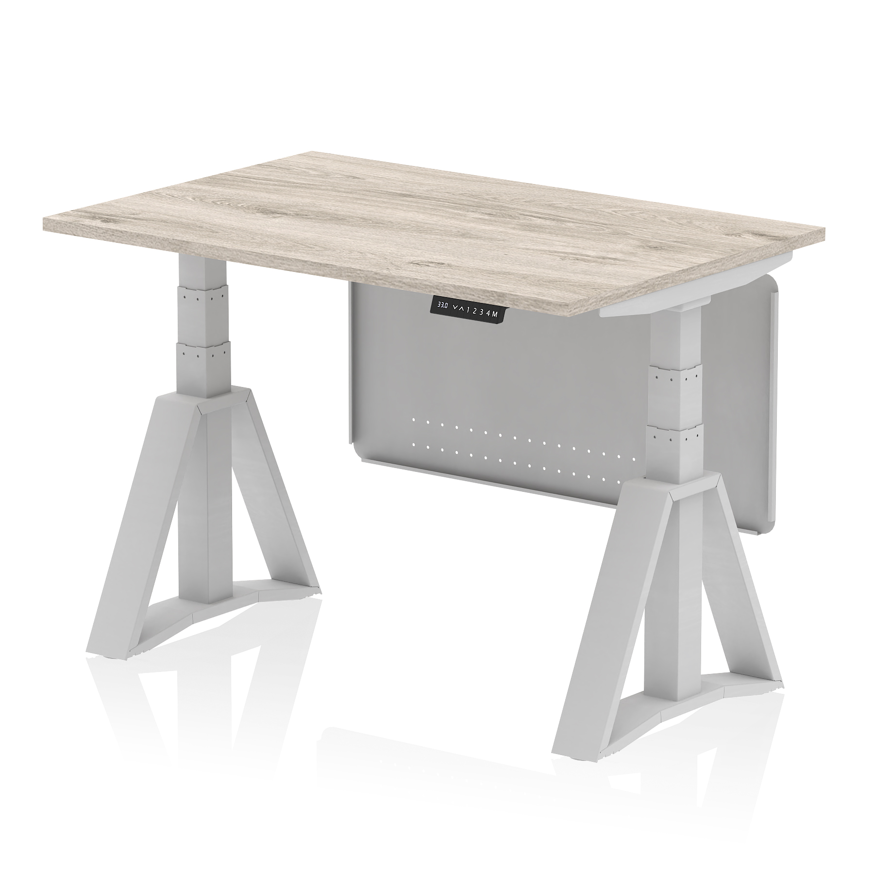Grey Oak / Silver Frame