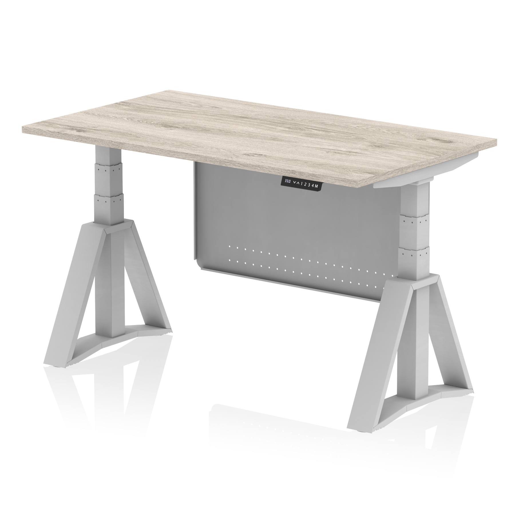 Grey Oak / Silver Frame