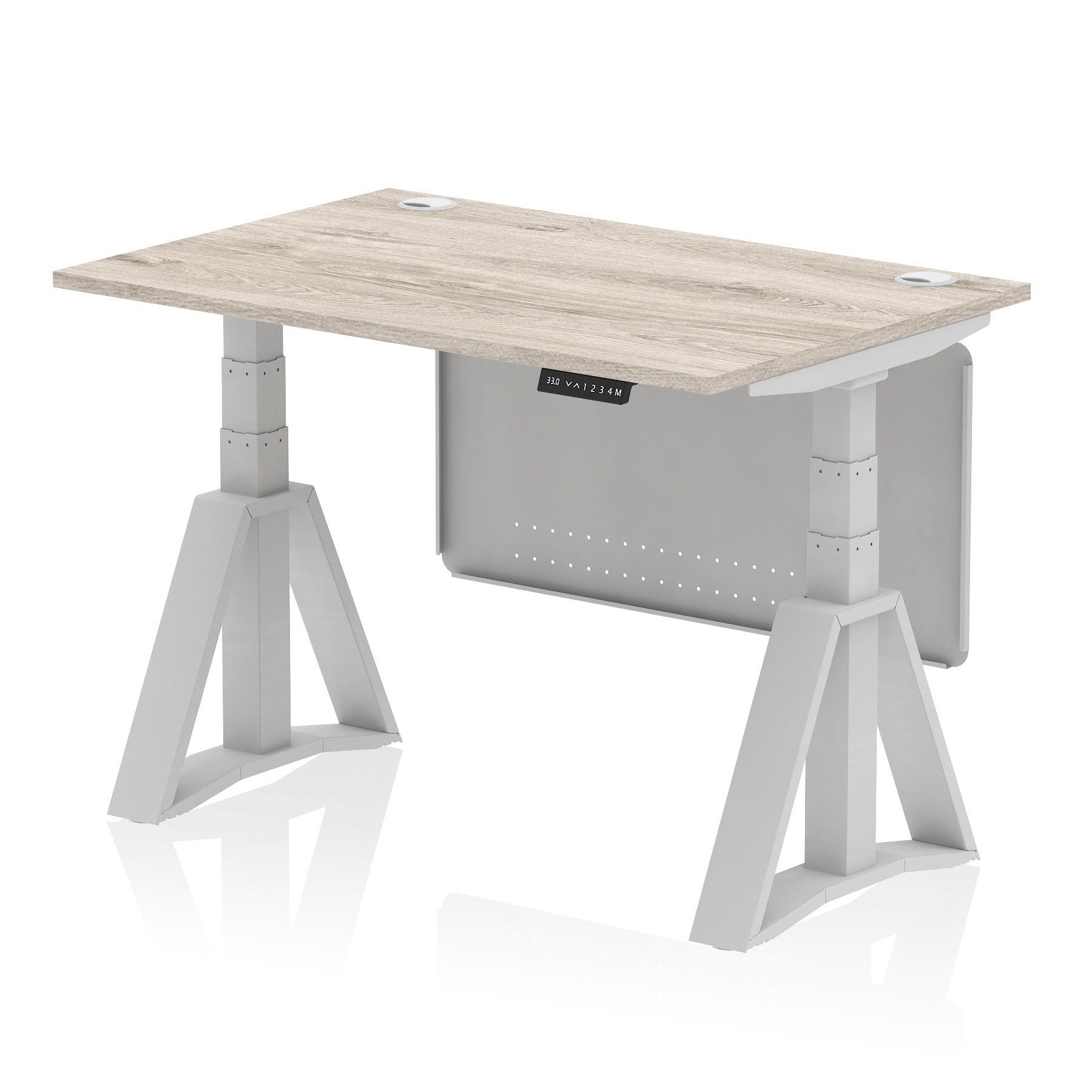 Grey Oak / Silver Frame