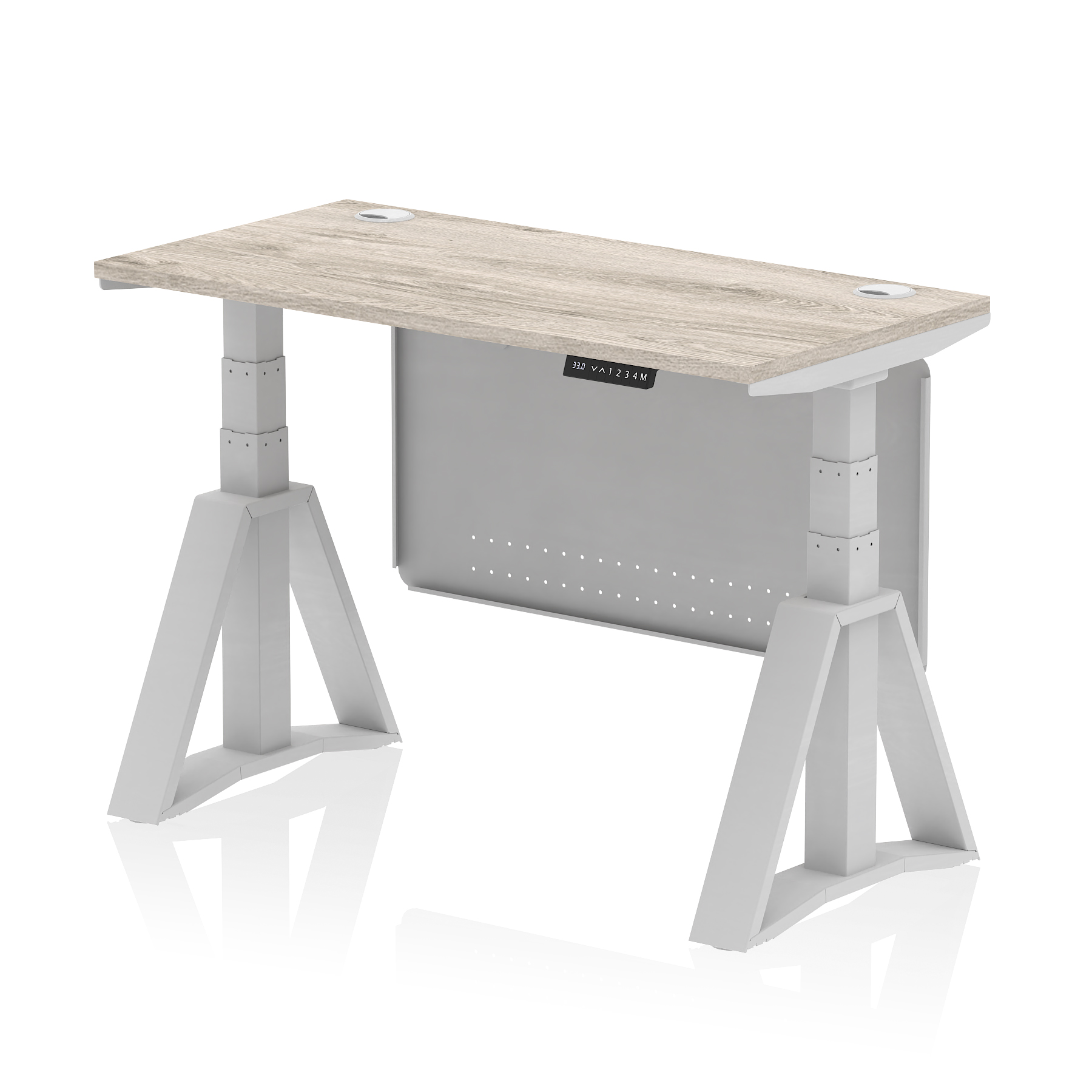 Grey Oak / Silver Frame