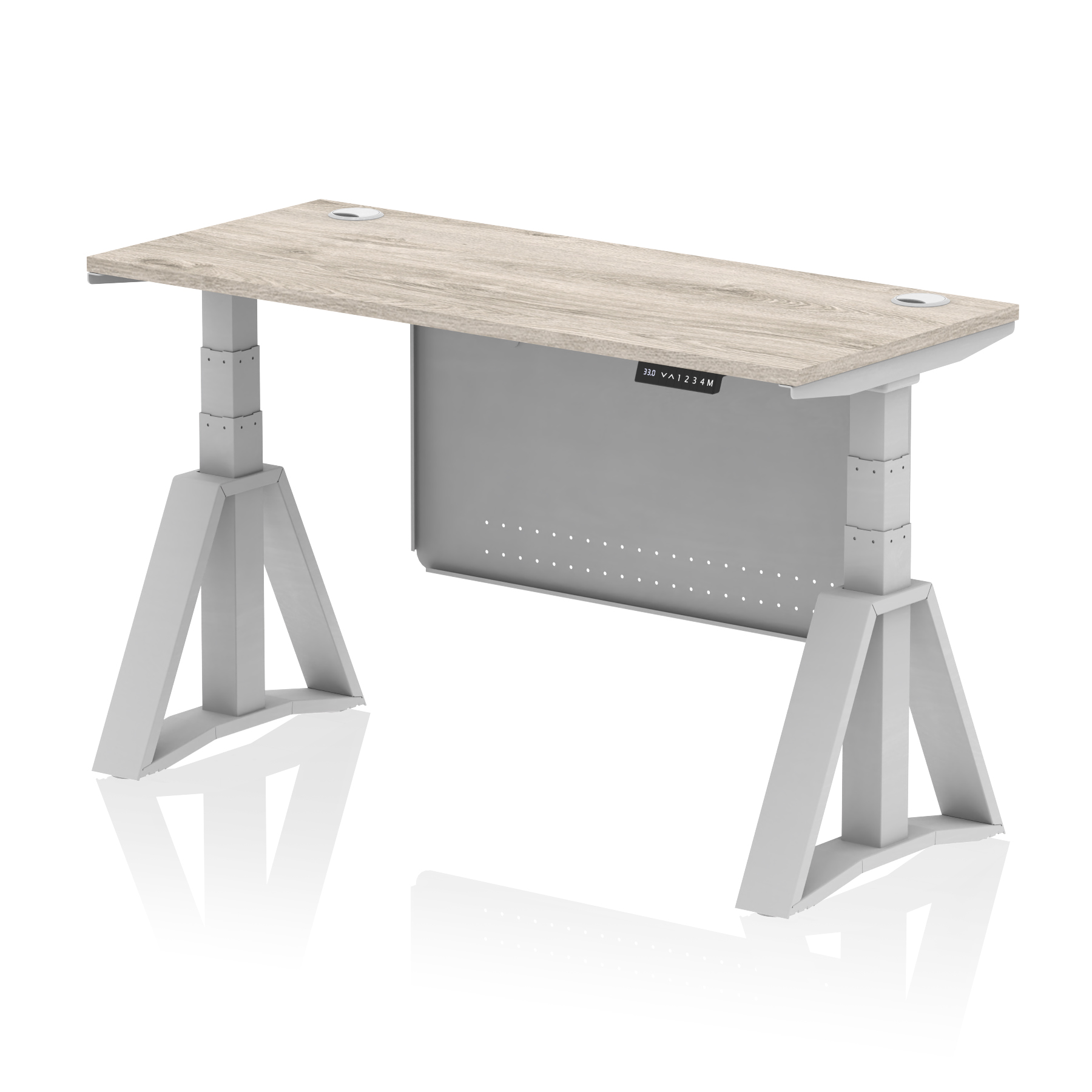 Grey Oak / Silver Frame