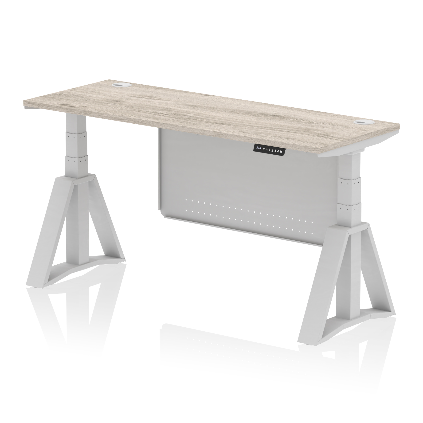 Grey Oak / Silver Frame