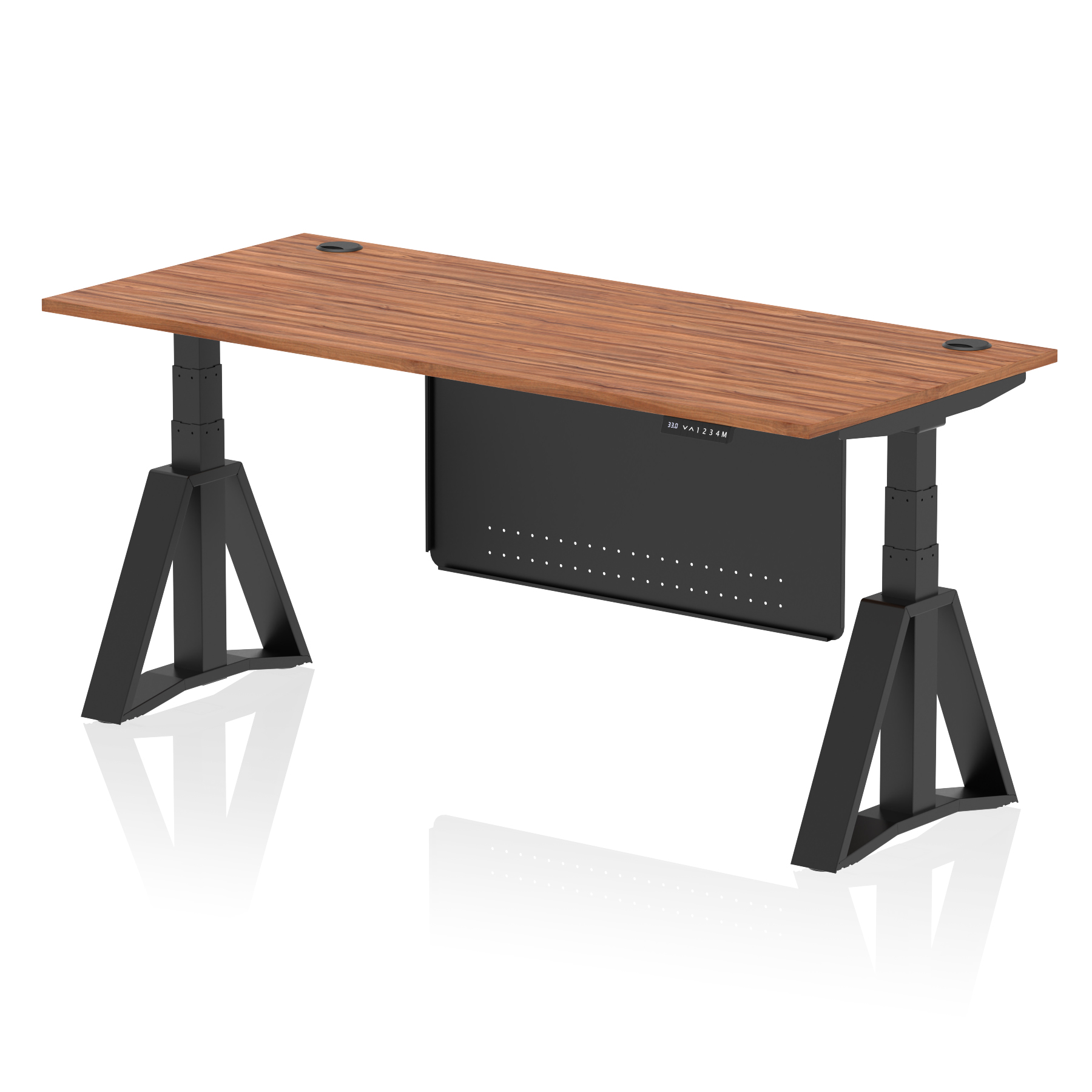 Walnut / Black Frame