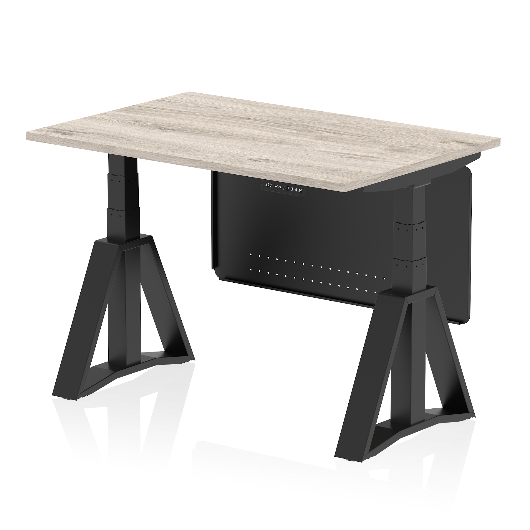 Grey Oak / Black Frame