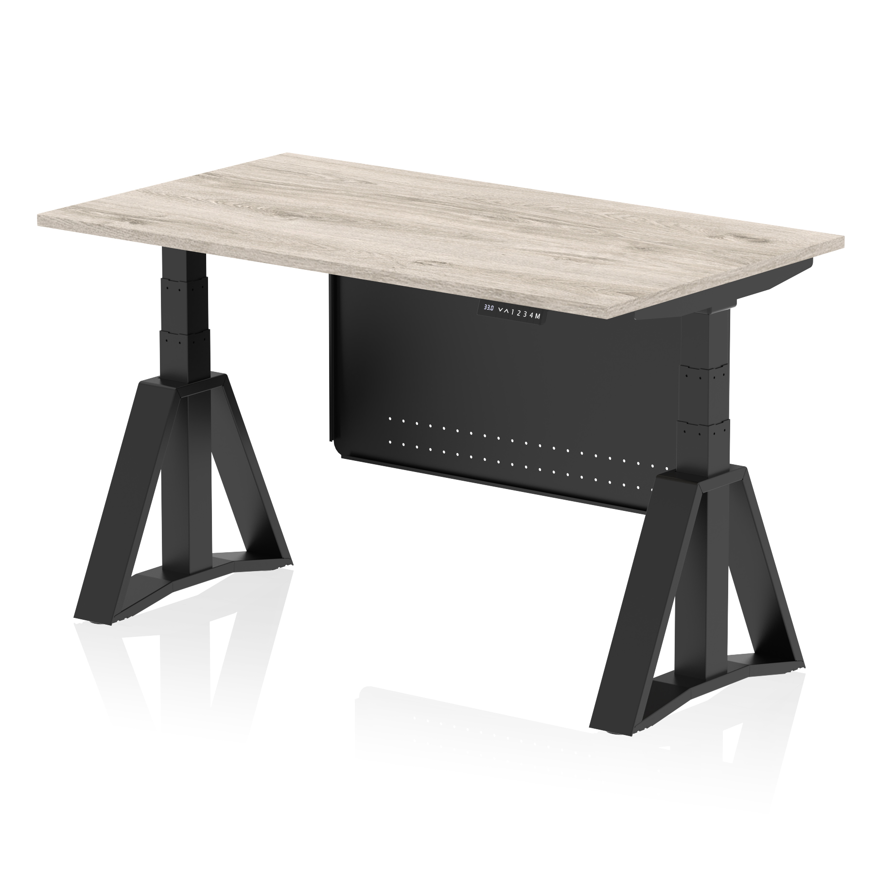 Grey Oak / Black Frame