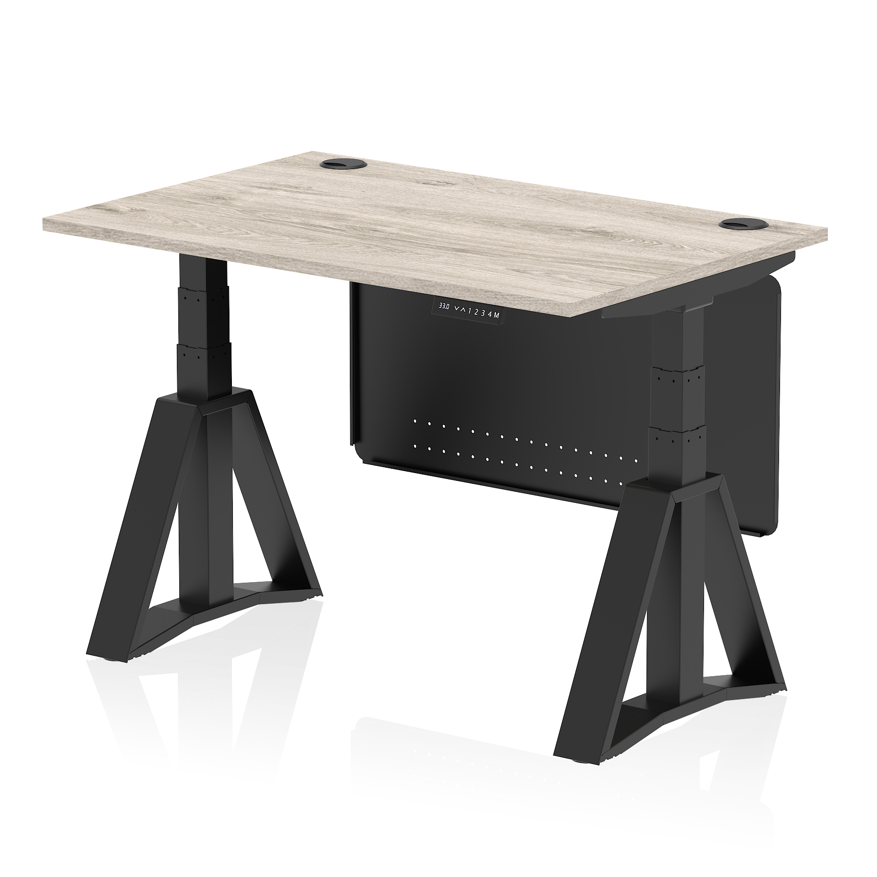Grey Oak / Black Frame