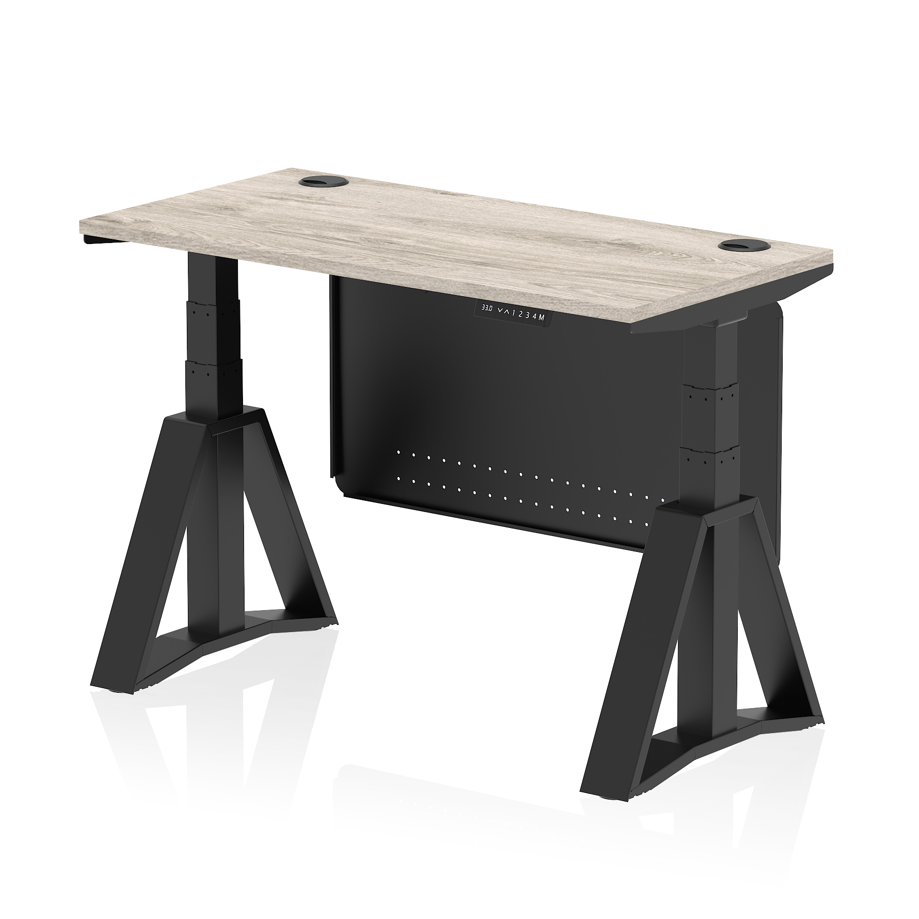 Grey Oak / Black Frame