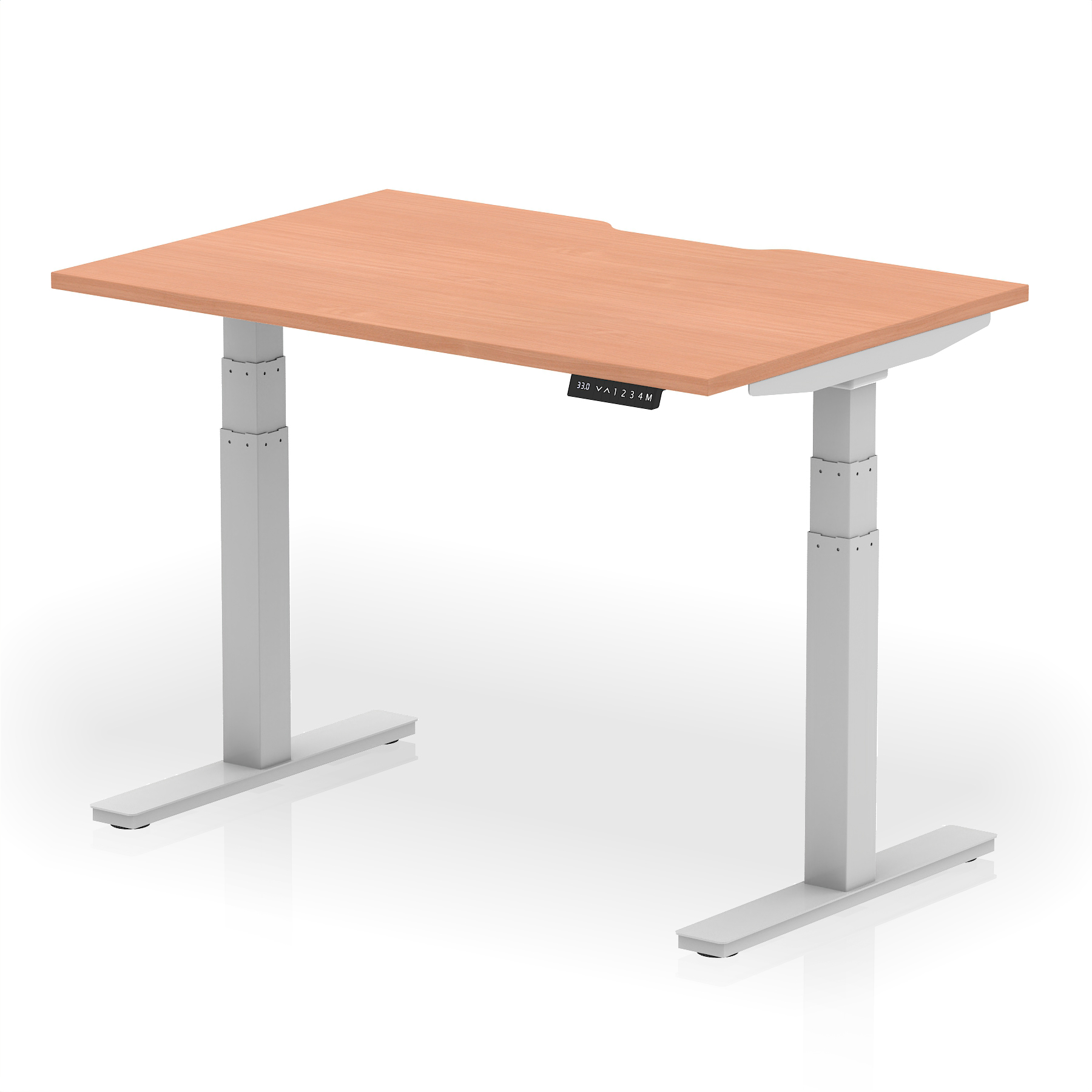 Beech / Silver Frame