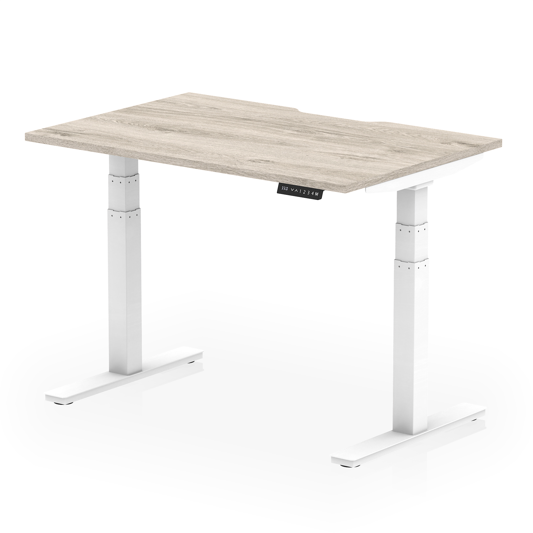 Grey Oak / White Frame