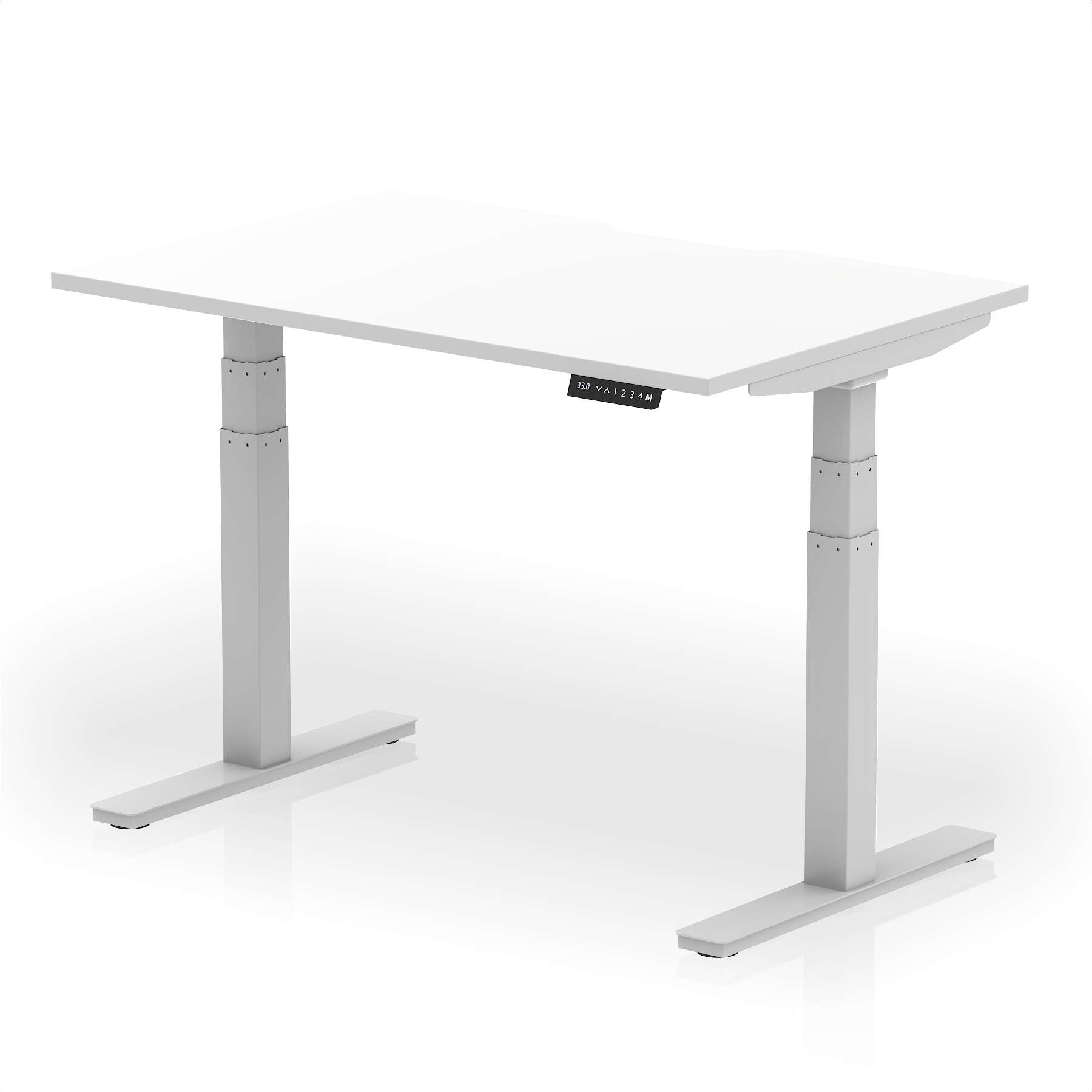 White / Silver Frame