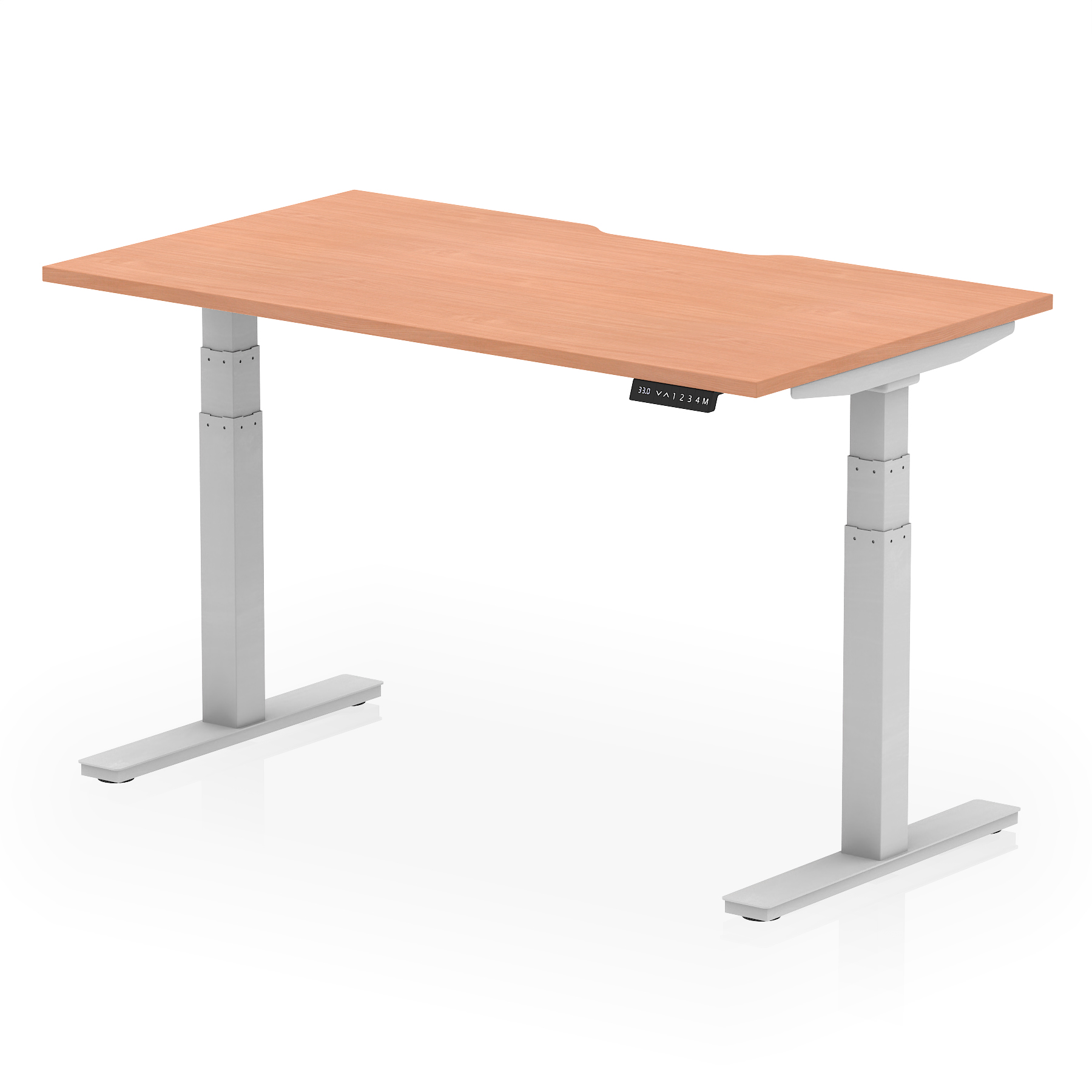 Beech / Silver Frame
