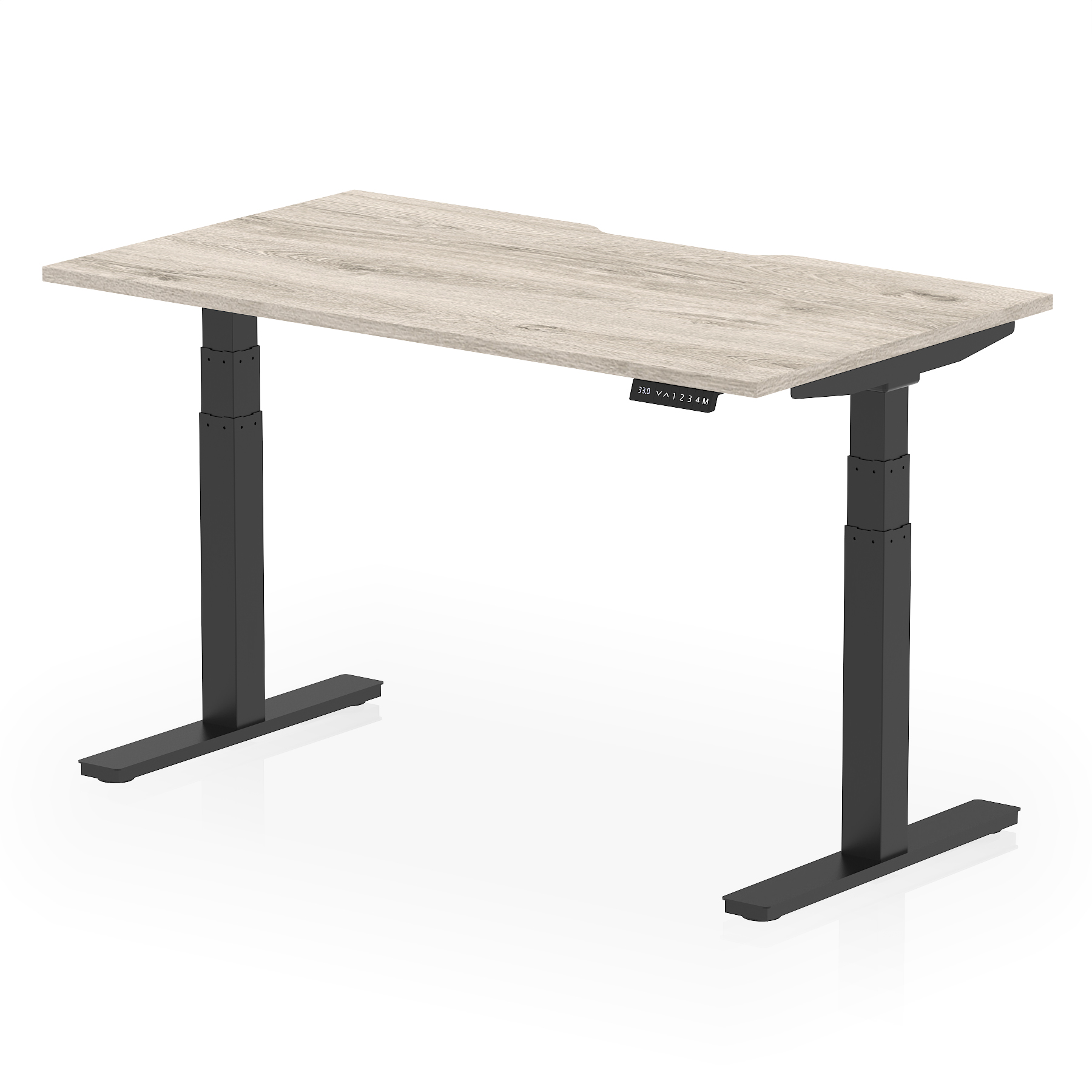 Grey Oak / Black Frame