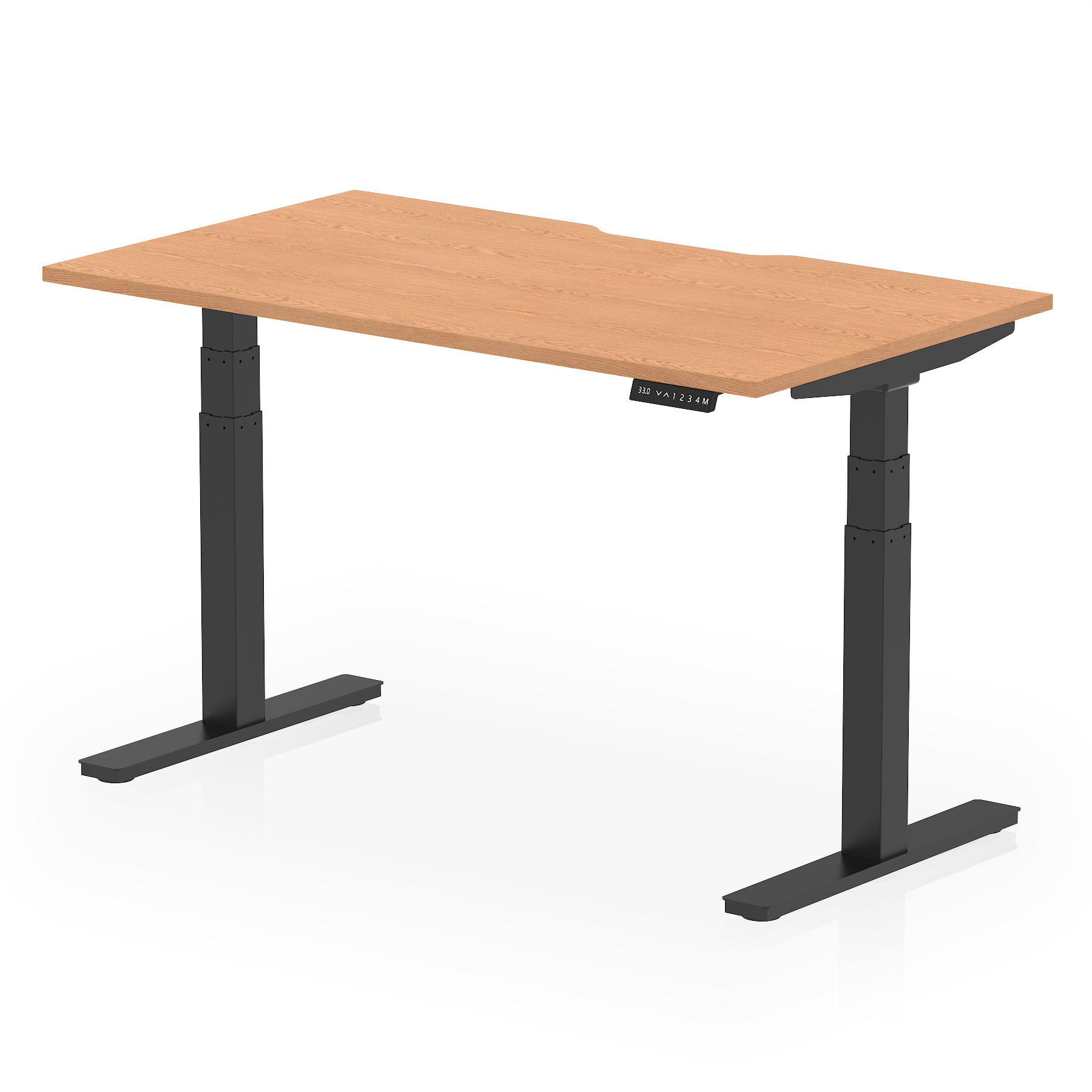 Oak / Black Frame