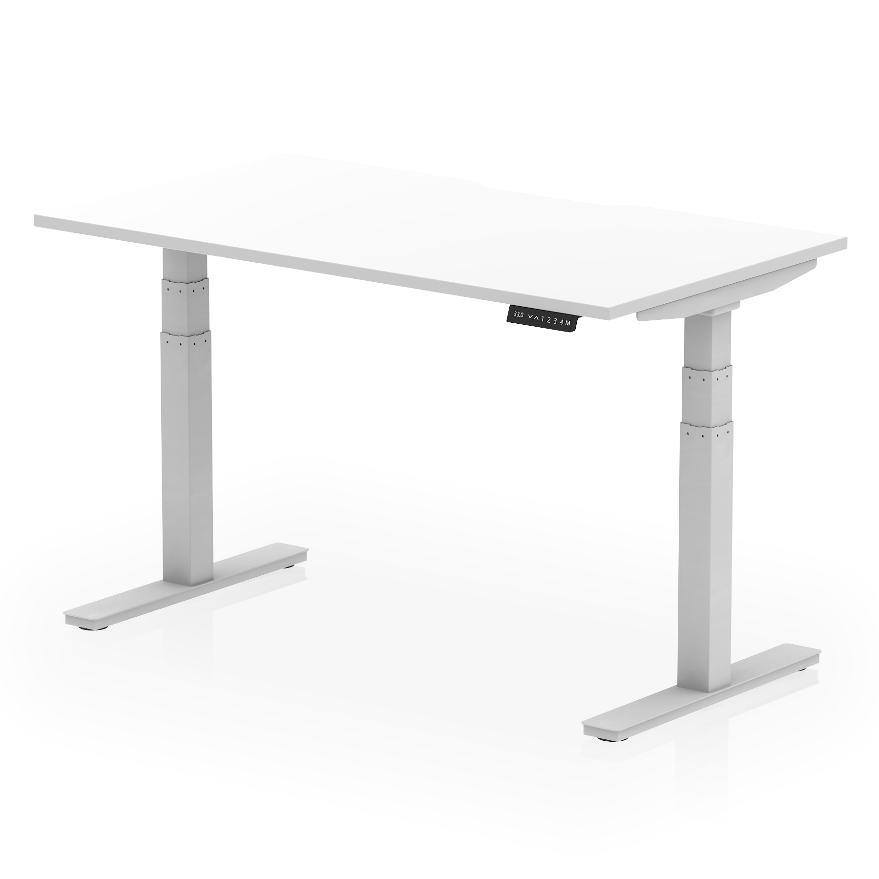 White / Silver Frame