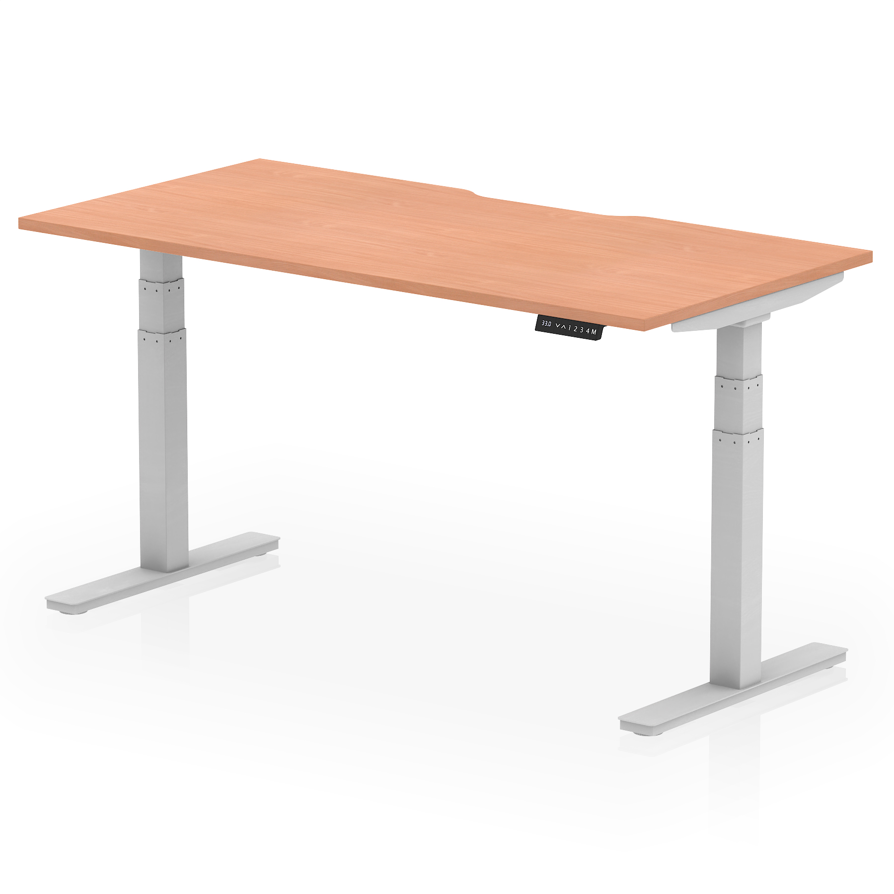 Beech / Silver Frame