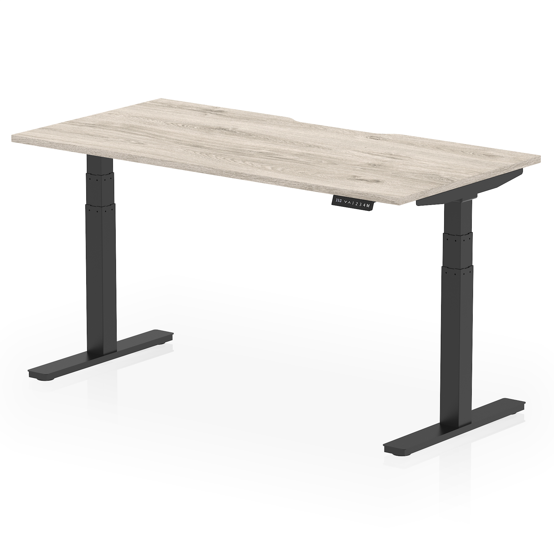Grey Oak / Black Frame