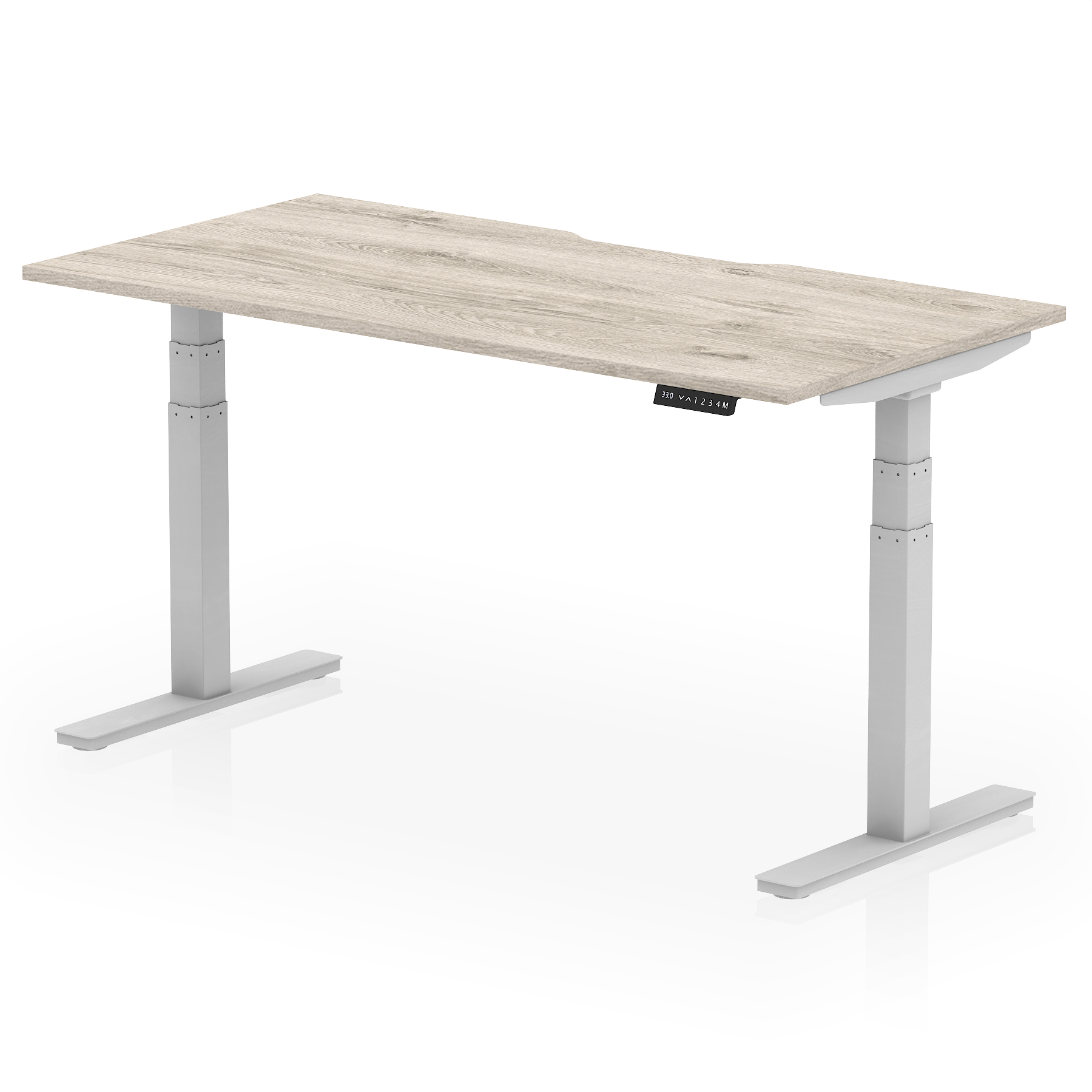Grey Oak / Silver Frame
